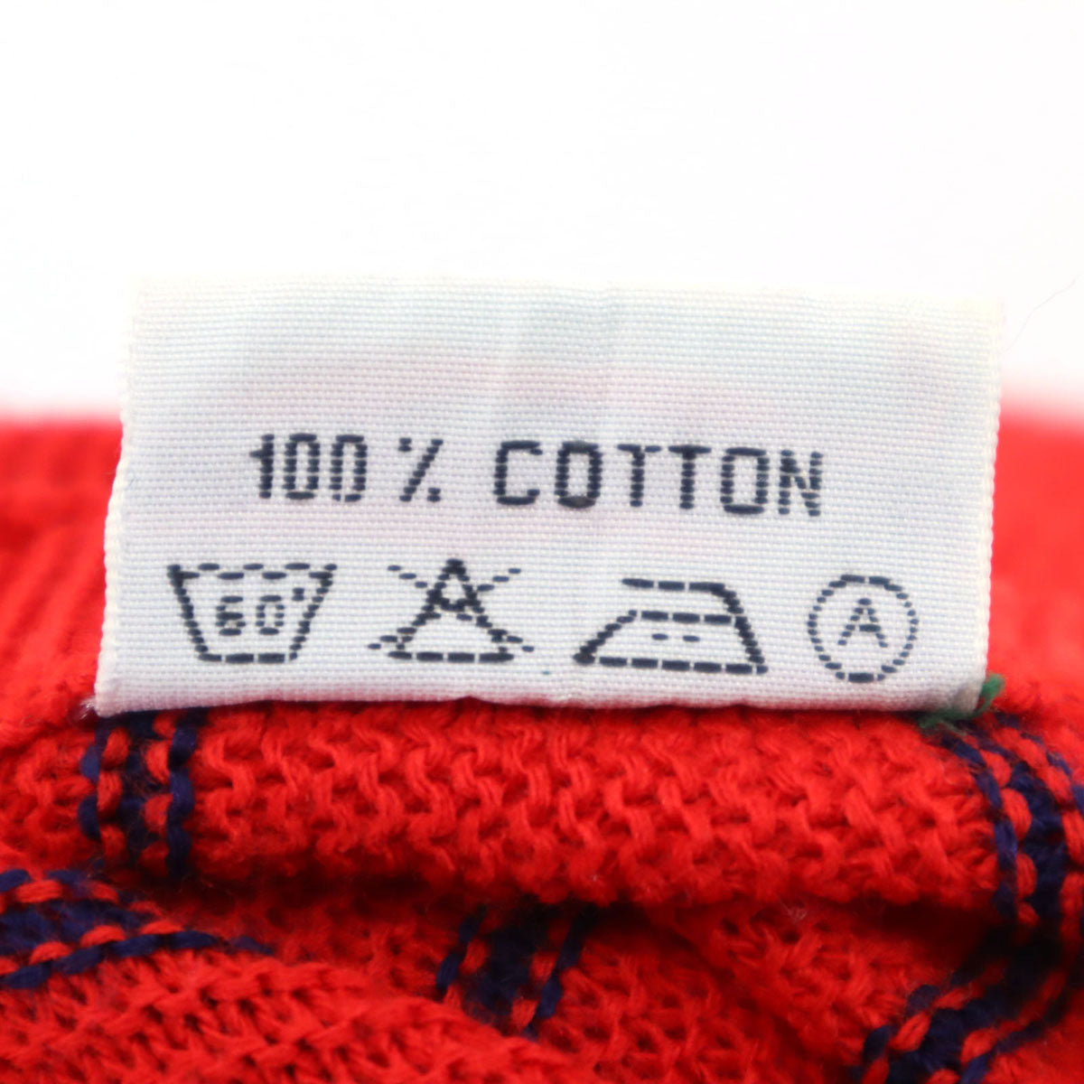 CHEMISE LACOSTE シュミーズラコステ 70s ヴィンテージ フランス製 フレンチラコステ ストライプ柄 長袖 Vネック セーター レッド メンズ