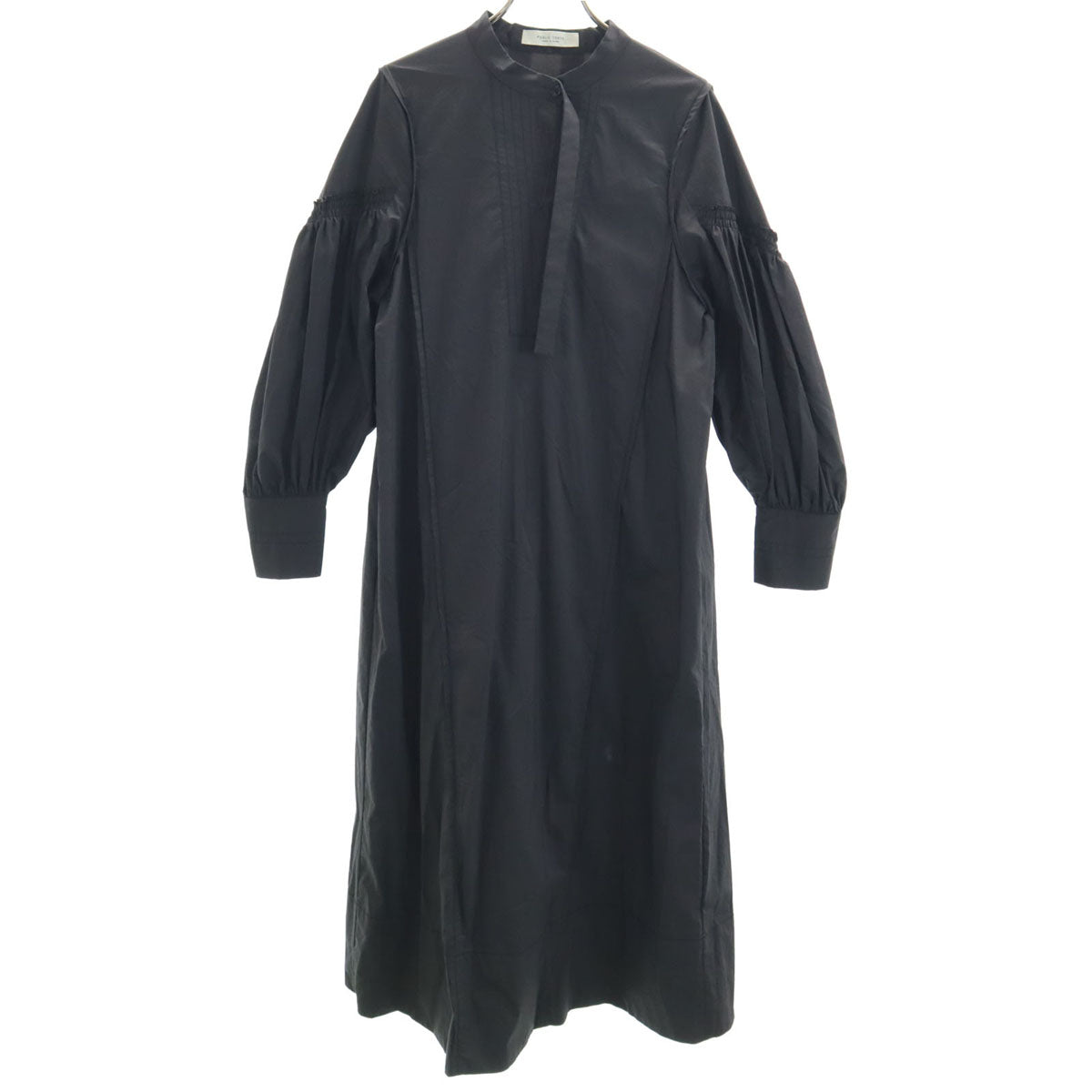 PUBLIC TOKYO パブリックトウキョウ 日本製 長袖 ストレッチ ロングワンピース F グレー系 レディース