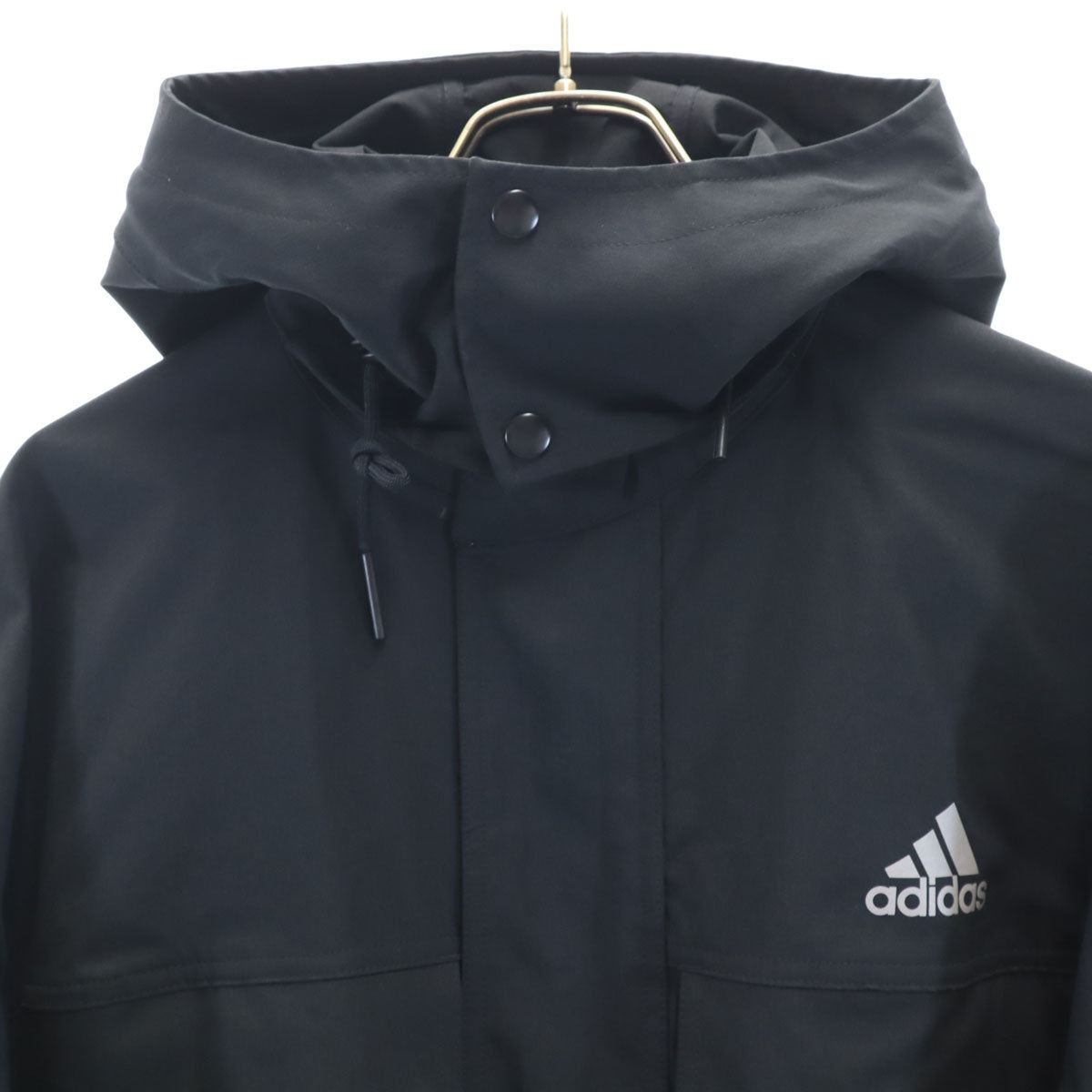 adidas アディダス PRSVEツイル ロングコート L ブラック メンズ