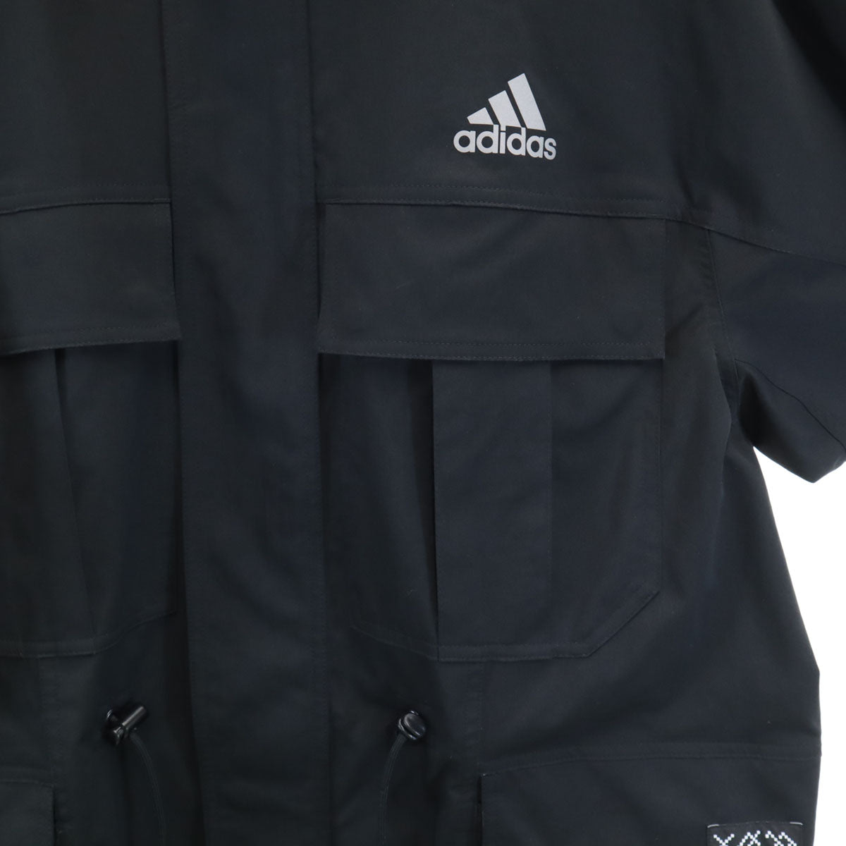 adidas アディダス PRSVEツイル ロングコート L ブラック メンズ