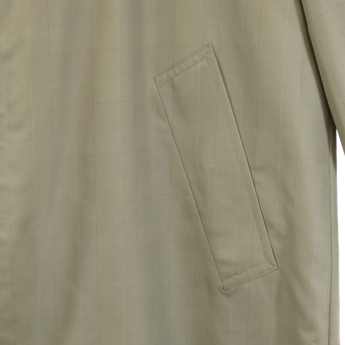 Aquascutum アクアスキュータム 日本製 チェック柄 ステンカラーコート ベージュ メンズ