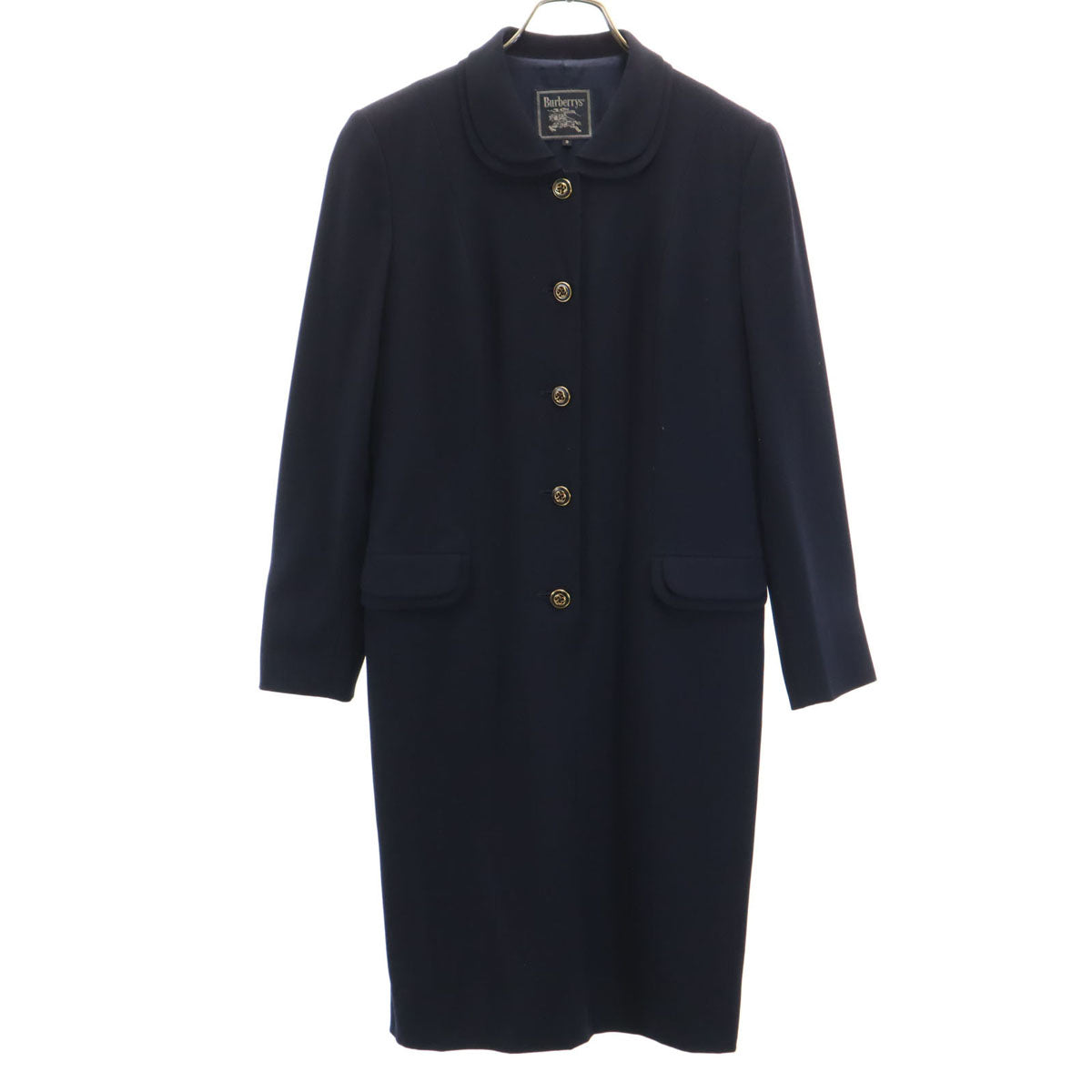 Burberrys バーバリーズ 90s オールド 長袖 ワンピース 9AR ネイビー レディース