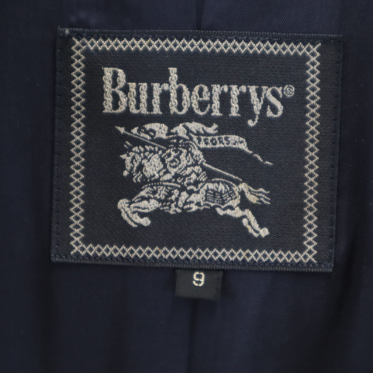 Burberrys バーバリーズ 90s オールド 長袖 ワンピース 9AR ネイビー レディース