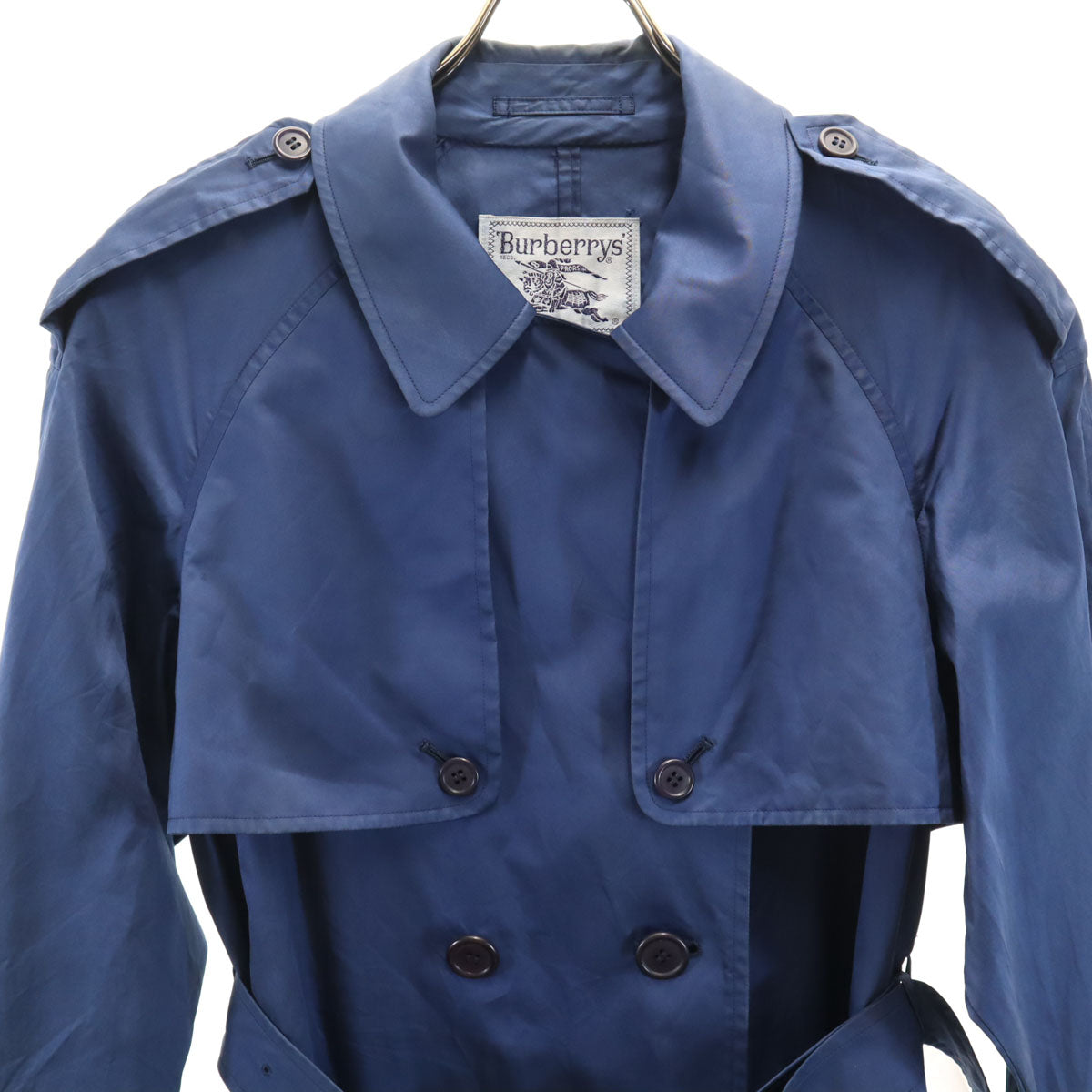 Burberrys バーバリーズ 80s 90s オールド トレンチコート ネイビー レディース