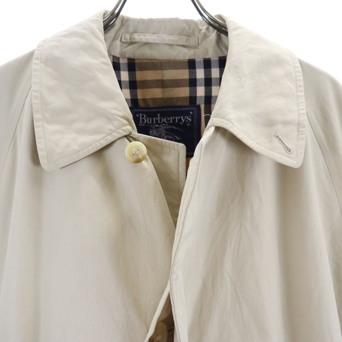 Burberrys バーバリーズ 80s 90s オールド 英国製 ステンカラーコート ベージュ メンズ