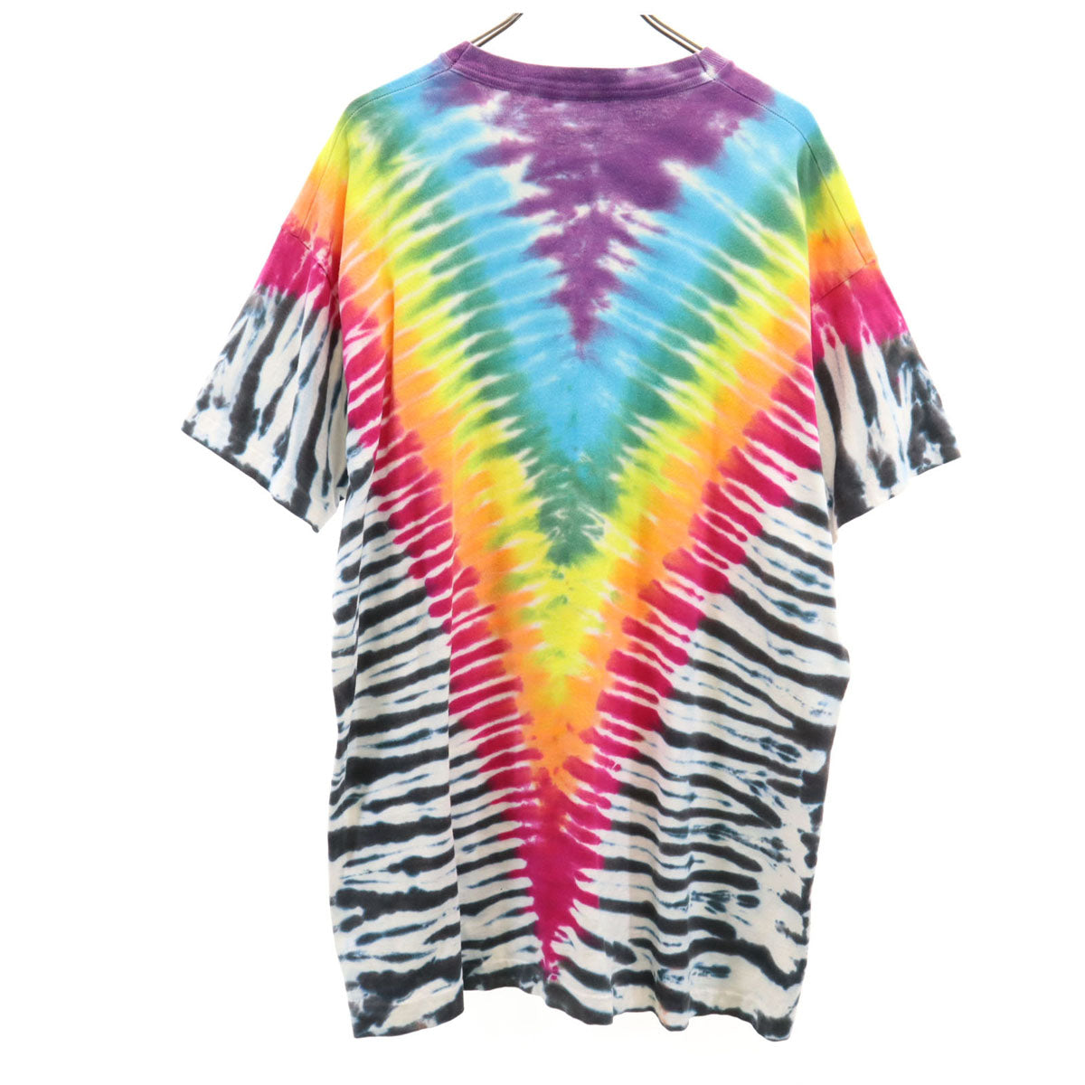 FRUIT OF THE LOOM フルーツオブザルーム 90s USA製 オールド タイダイ染め 半袖 Tシャツ XL マルチ シングルステッチ メンズ