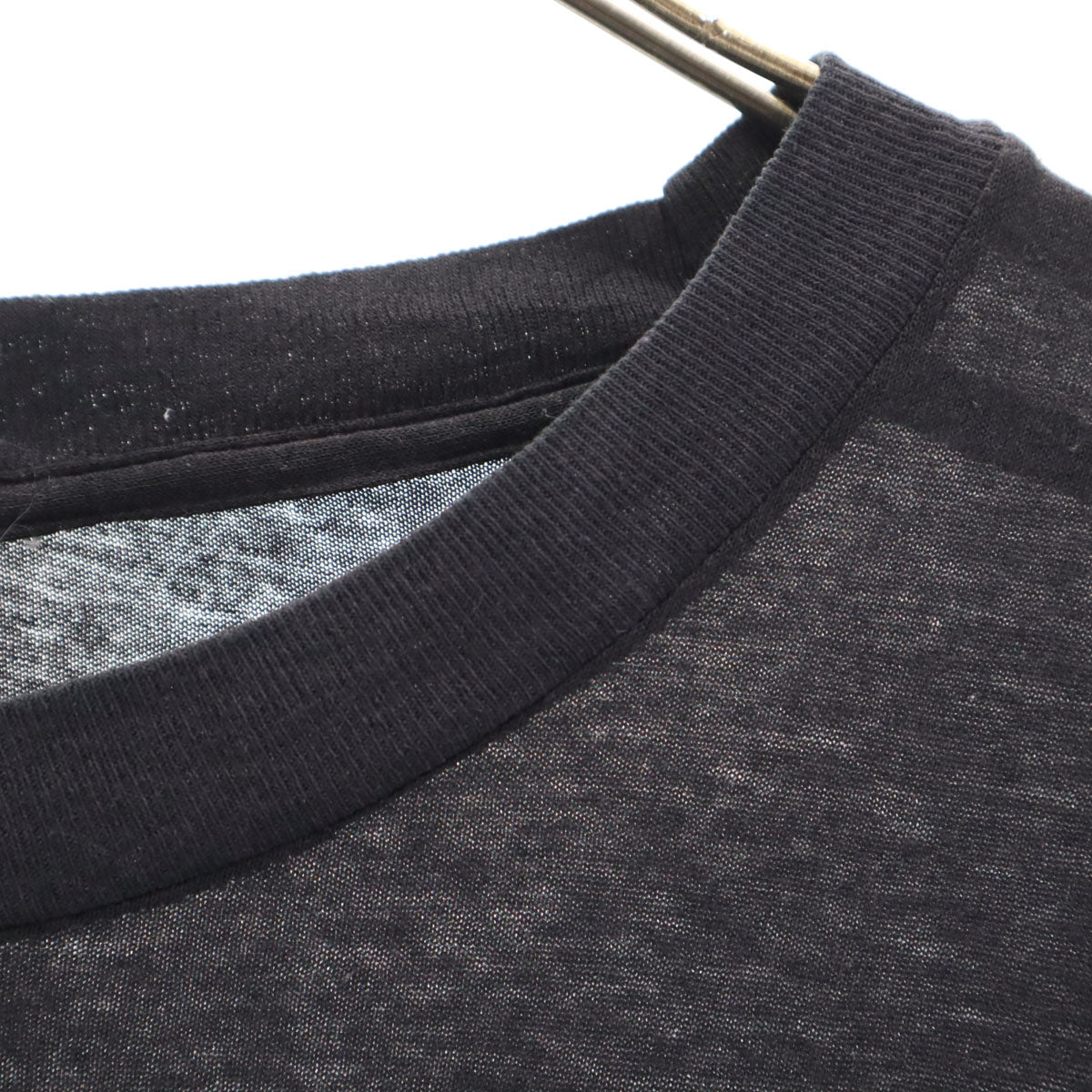 VINTAGE ヴィンテージ 80s アニマル柄 キャット 半袖 ロング Tシャツ ブラック シングルステッチ 猫 メンズ