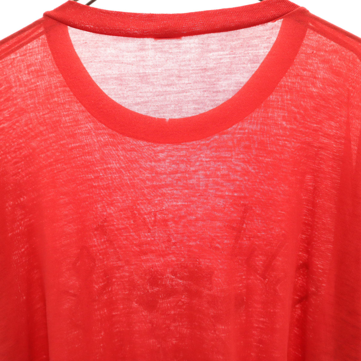 VINTAGE ヴィンテージ 70s 80s オールミス・レベルズ 半袖 ロング Tシャツ レッド シングルステッチ フットボール メンズ