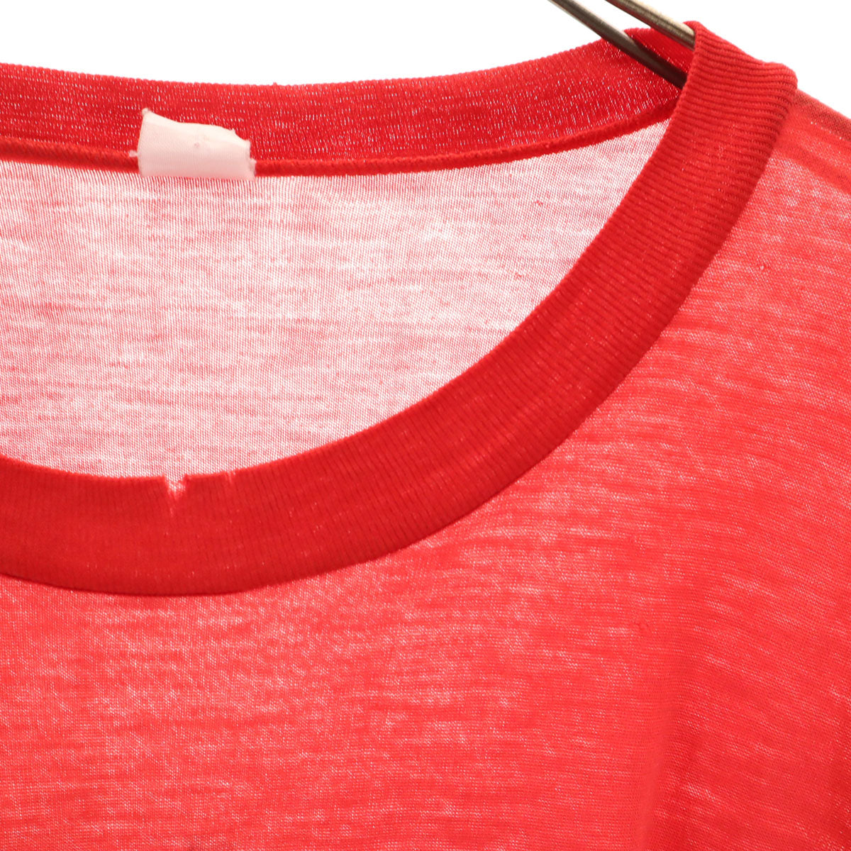 VINTAGE ヴィンテージ 70s 80s オールミス・レベルズ 半袖 ロング Tシャツ レッド シングルステッチ フットボール メンズ