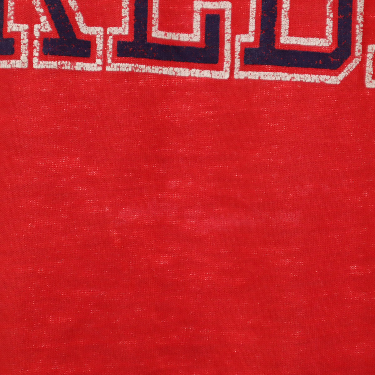 VINTAGE ヴィンテージ 70s 80s オールミス・レベルズ 半袖 ロング Tシャツ レッド シングルステッチ フットボール メンズ