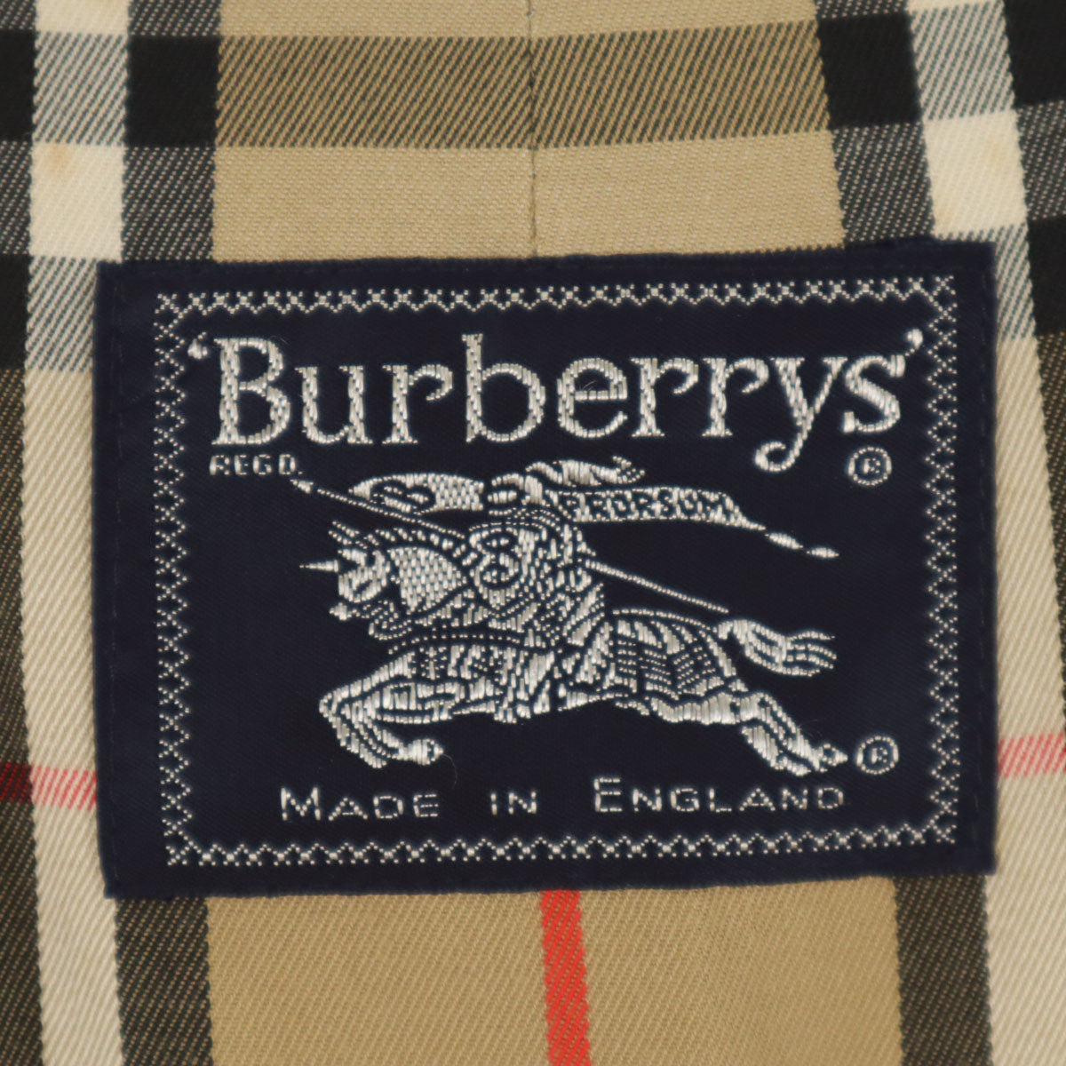 Burberrys バーバリーズ 80s 90s オールド 英国製 玉虫色 ノバチェック柄 ステンカラーコート カーキ レディース