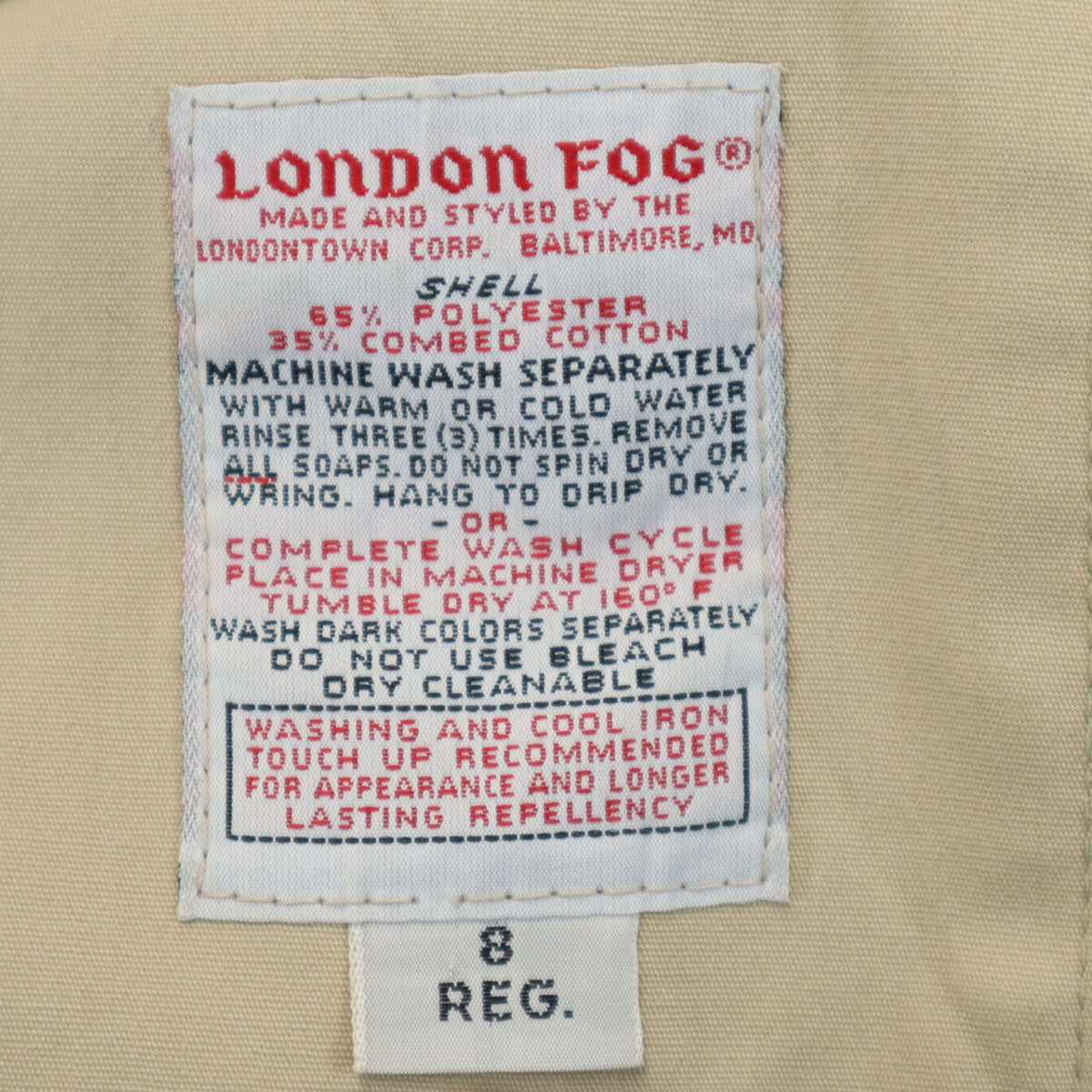 LONDON FOG ロンドンフォグ 80s ヴィンテージ フーデッド ステンカラーコート 8 ベージュ レディース