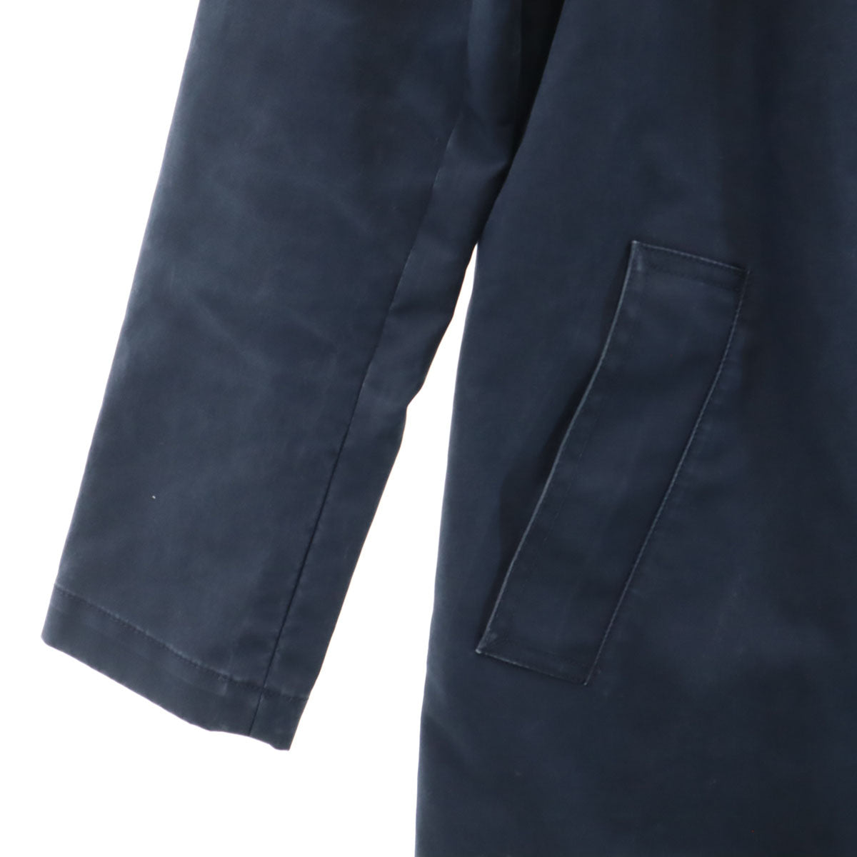 RALPH LAUREN ラルフローレン 日本製 ステンカラーコート 7 ネイビー レディース