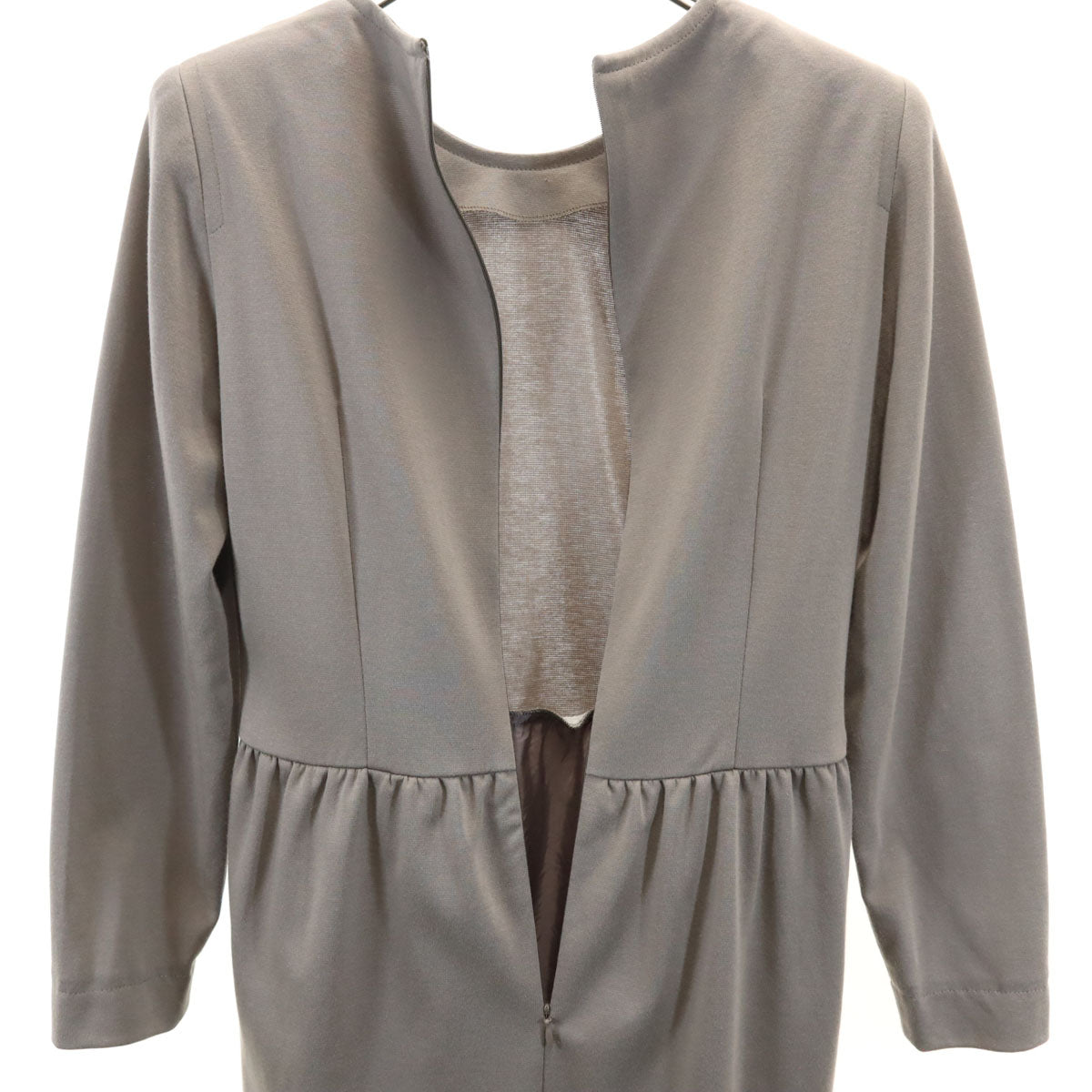 ジバンシィ ライト 90s オールド 長袖 ワンピース 9 グレー レディース