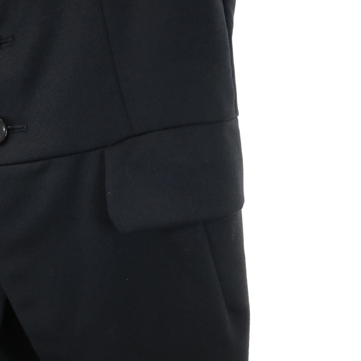 BLACK COMME des GARCONS ブラックコムデギャルソン 2008年 日本製 7分袖 タキシード テーラードジャケット L ブラック レディース