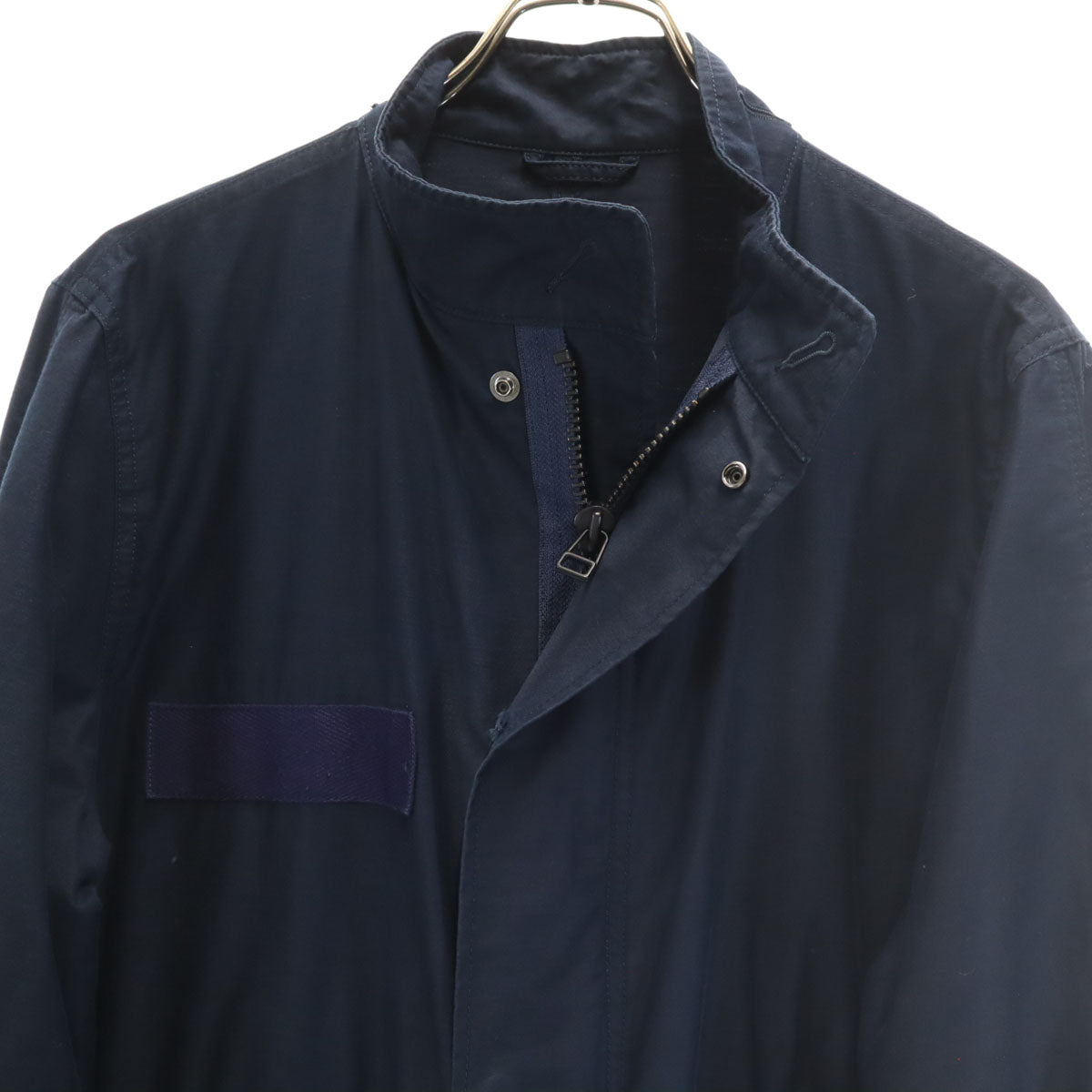 SOPHNET. ソフネット 日本製 スタンドカラー ミリタリーコート M ネイビー メンズ