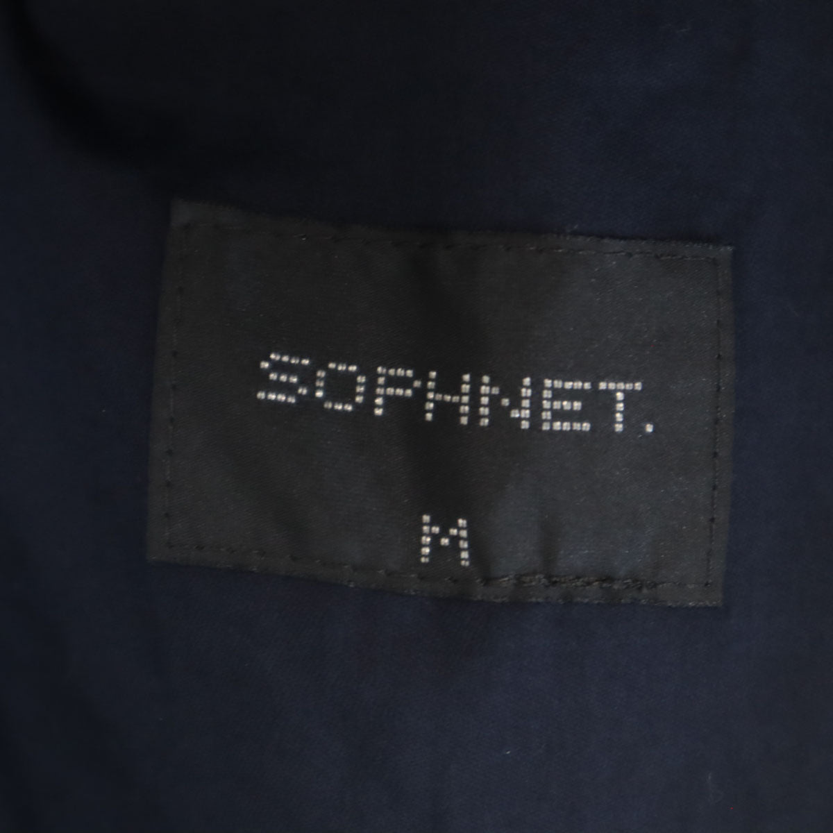 SOPHNET. ソフネット 日本製 スタンドカラー ミリタリーコート M ネイビー メンズ