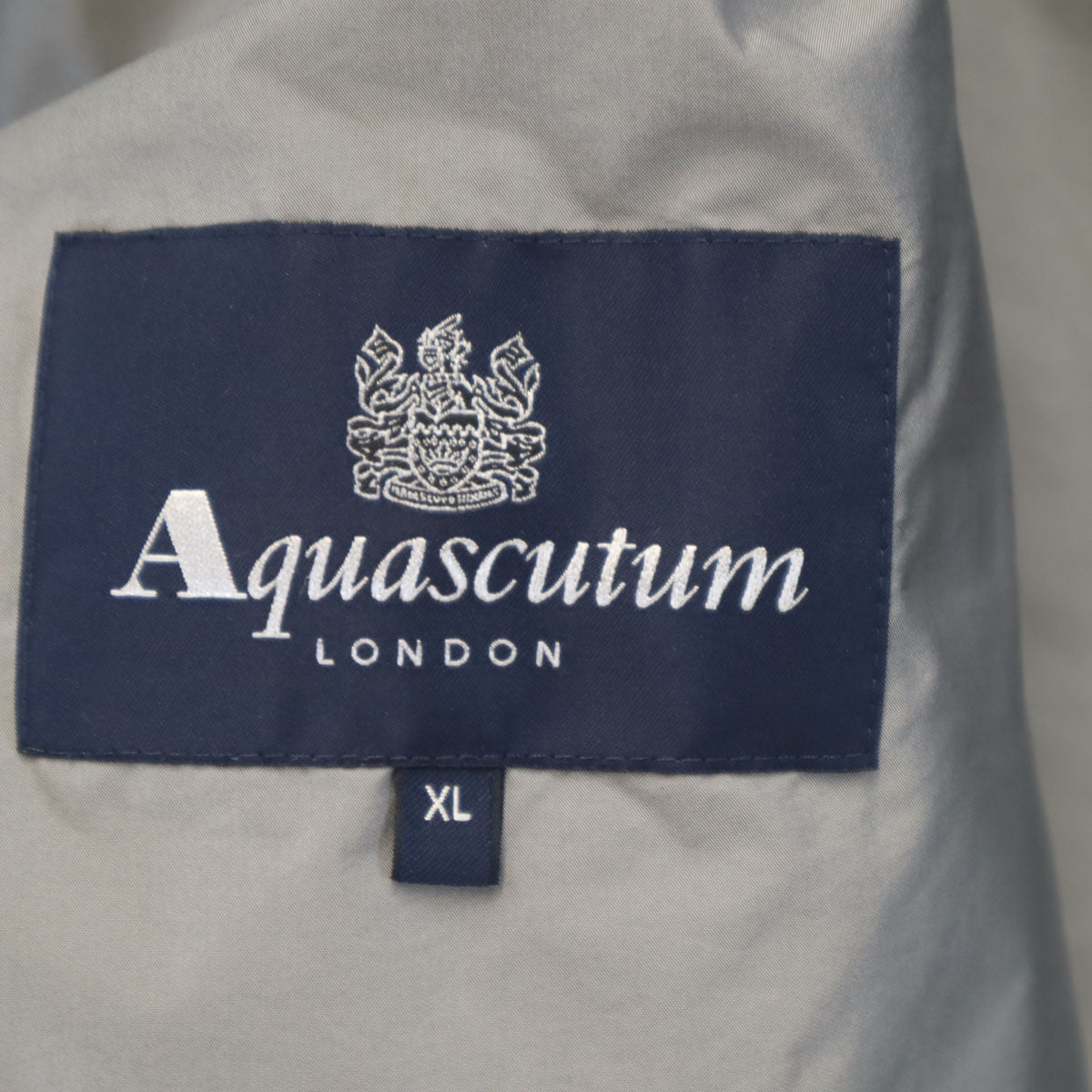 Aquascutum アクアスキュータム ナイロンジャケット XL グレー メンズ