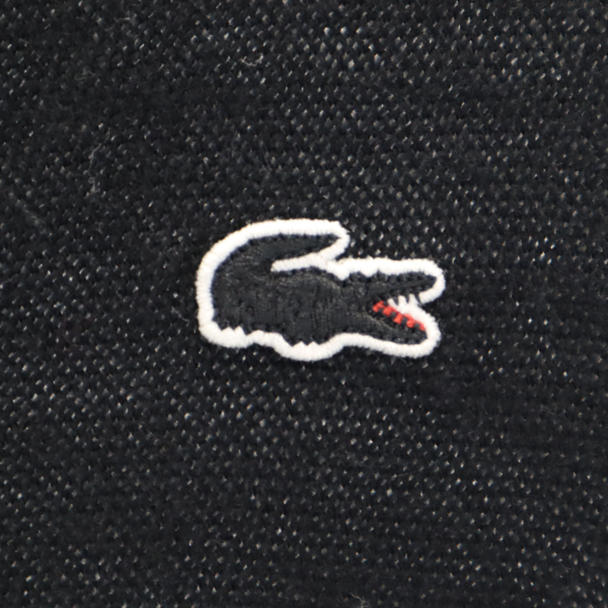 LACOSTE ラコステ 日本製 ウール100% 長袖 Vネック ワンピース 36 ブラック レディース