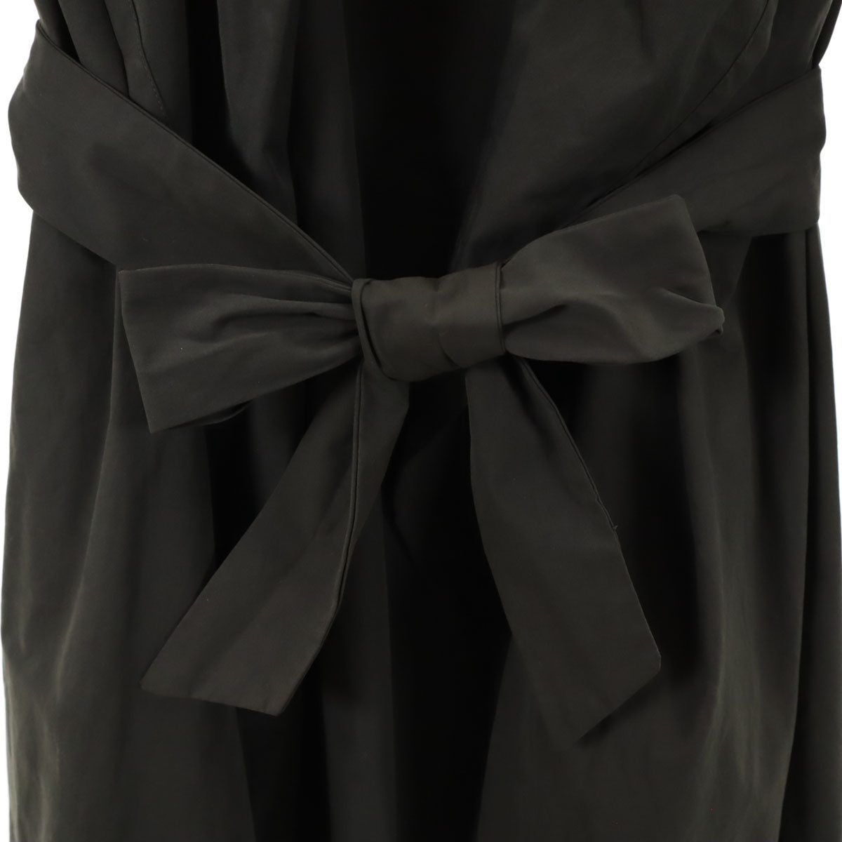 mizuiro ind ミズイロインド 日本製 リネンブレンド コート 黒 レディース