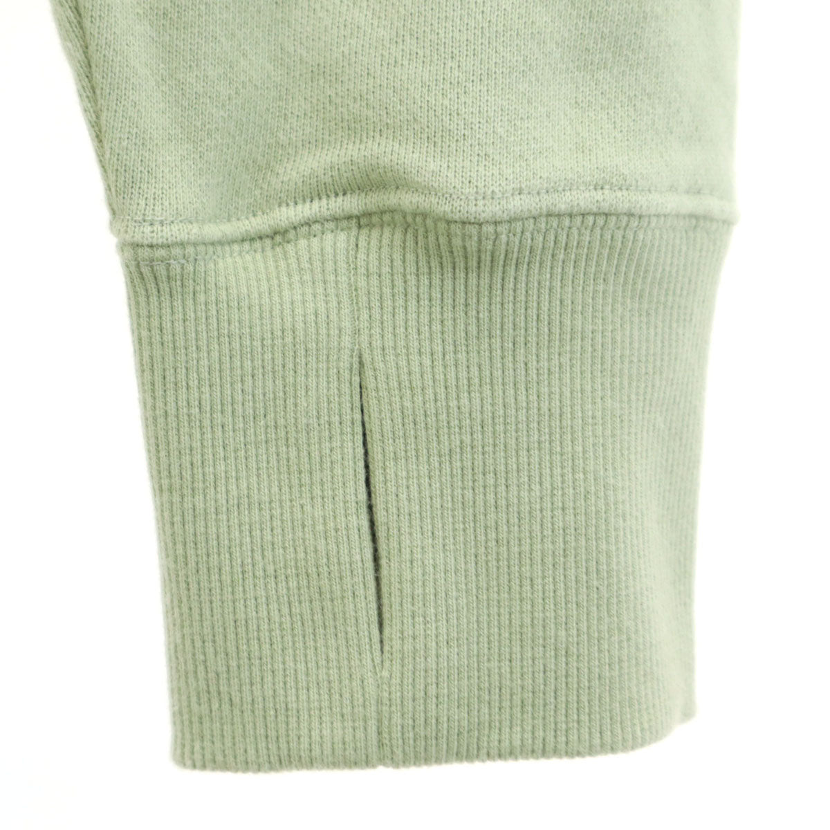 ケンイチ 日本製 長袖 スウェット スキッパーカラー トレーナー L 黄緑系 メンズ