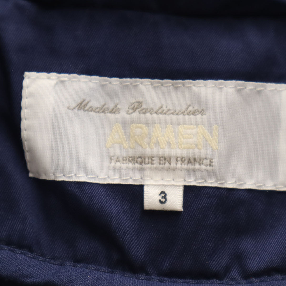 ARMEN アーメン フランス製 トレンチコート 3 ネイビー レディース