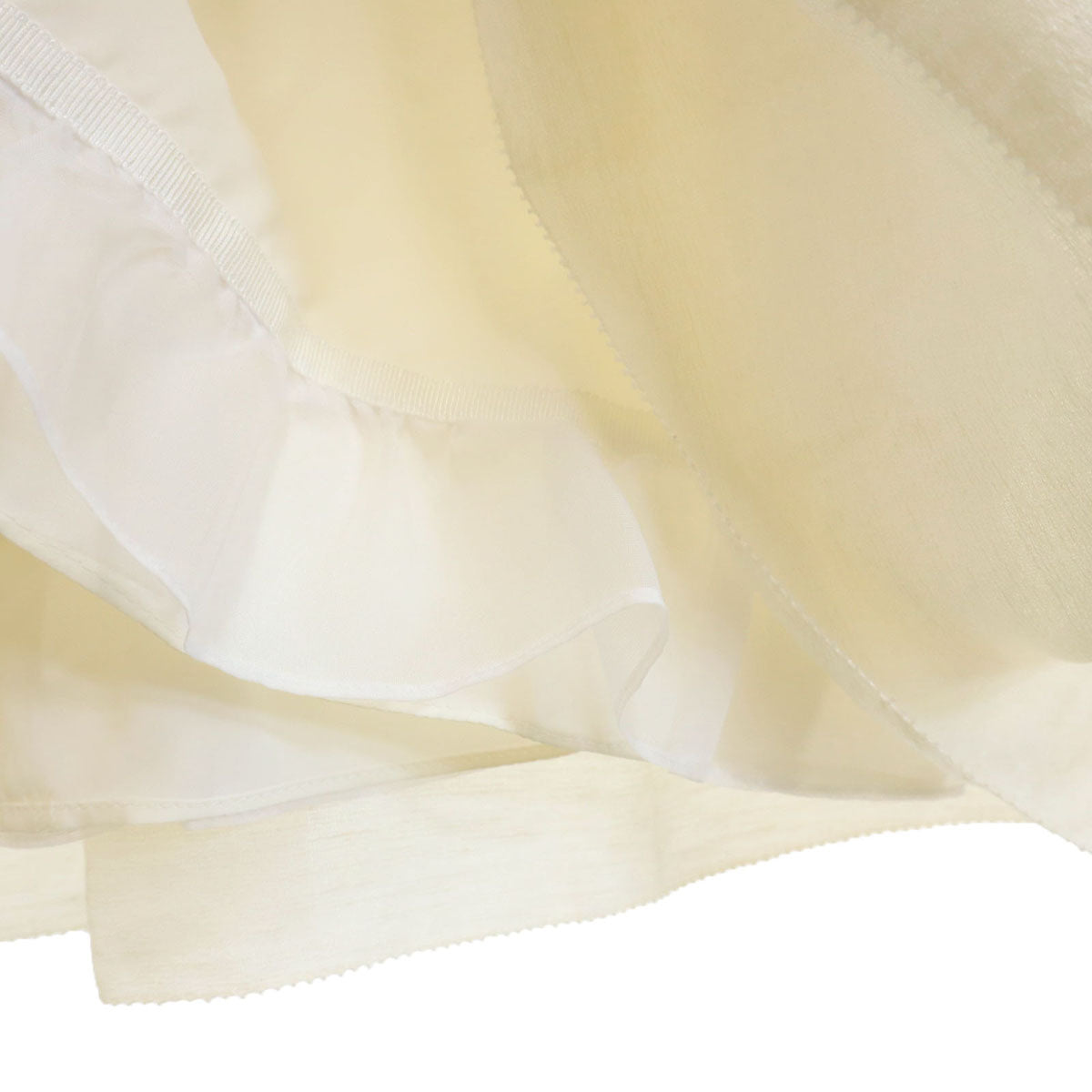 FOXEY フォクシー 日本製 ノースリーブ ミニワンピース 40 アイボリー レディース