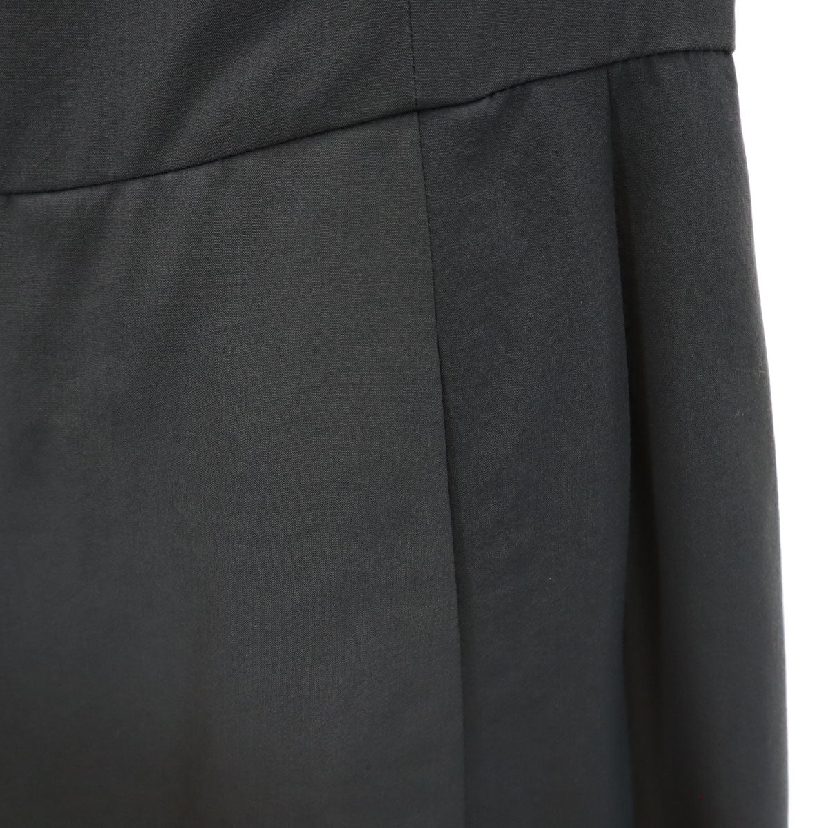 FOXEY フォクシー 日本製 シルクブレンド ノースリーブ ワンピース 40 チャコールグレー レディース