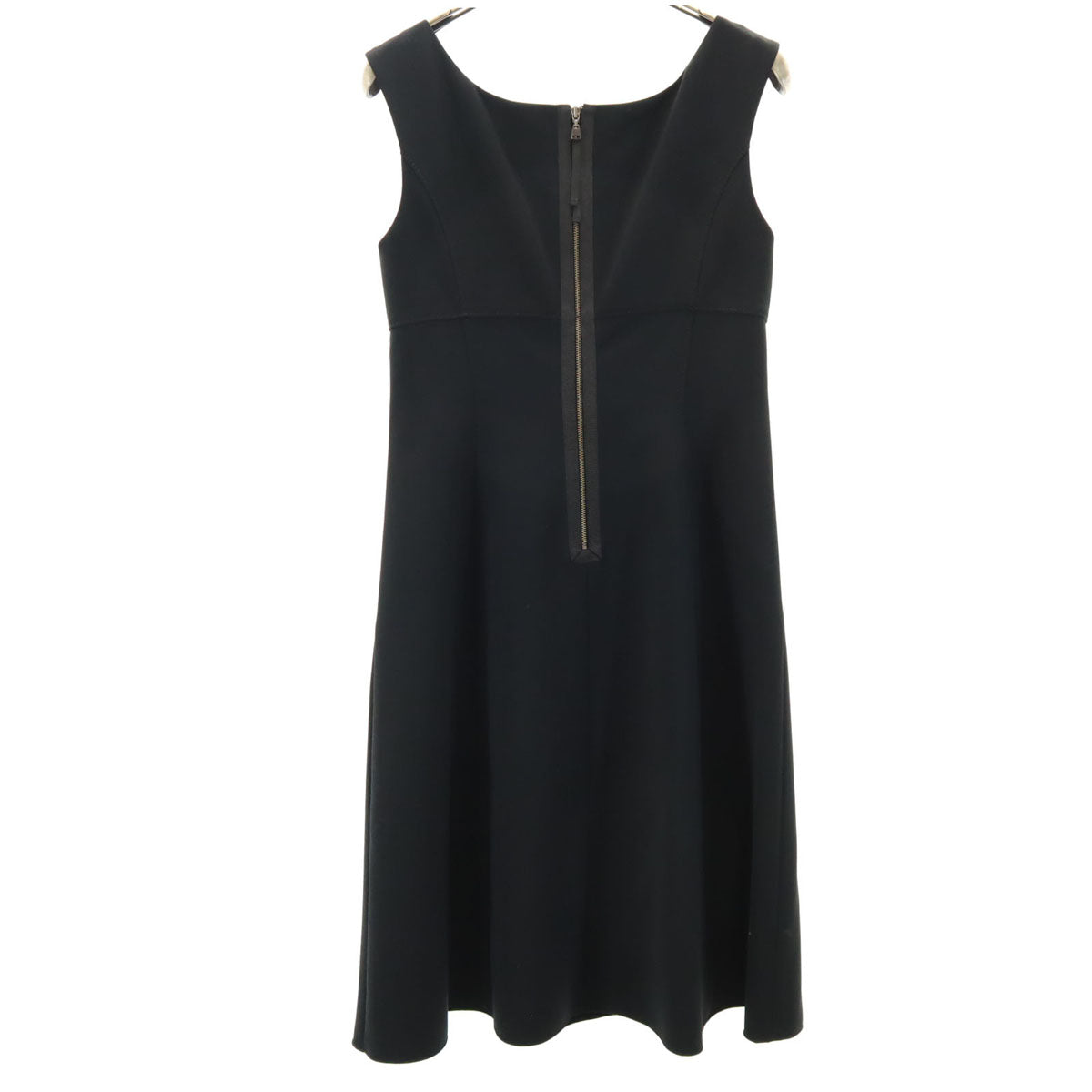 FOXEY NEW YORK フォクシーニューヨーク 日本製 ノースリーブ ワンピース 38 ブラック レディース