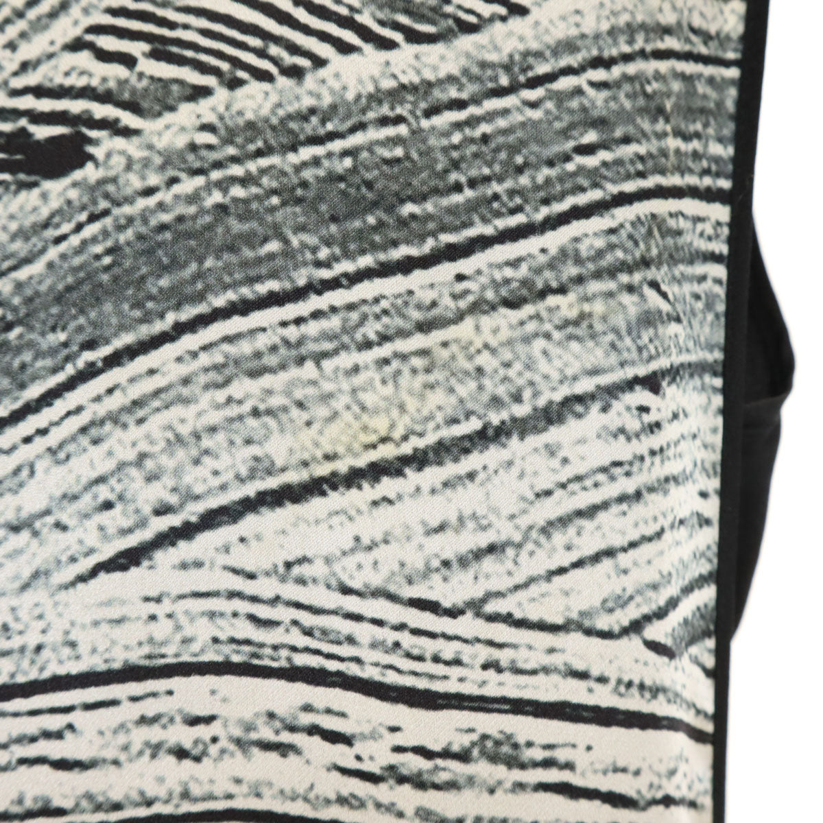 HELMUT LANG ヘルムートラング シルク 総柄 ノースリーブ ワンピース S ブラック レディース