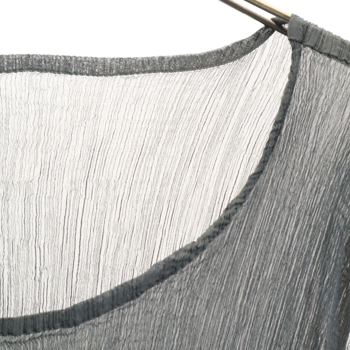 ISSEY MIYAKE me イッセイミヤケミー ノースリーブ プリーツ ワンピース F チャコールグレー レディース