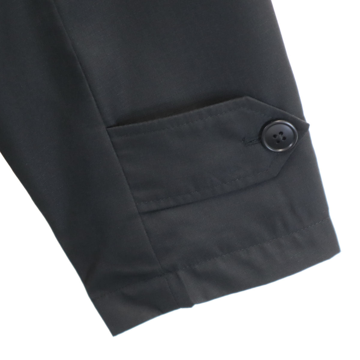 TAION タイオン リップストップ ステンカラーコート S ブラック メンズ