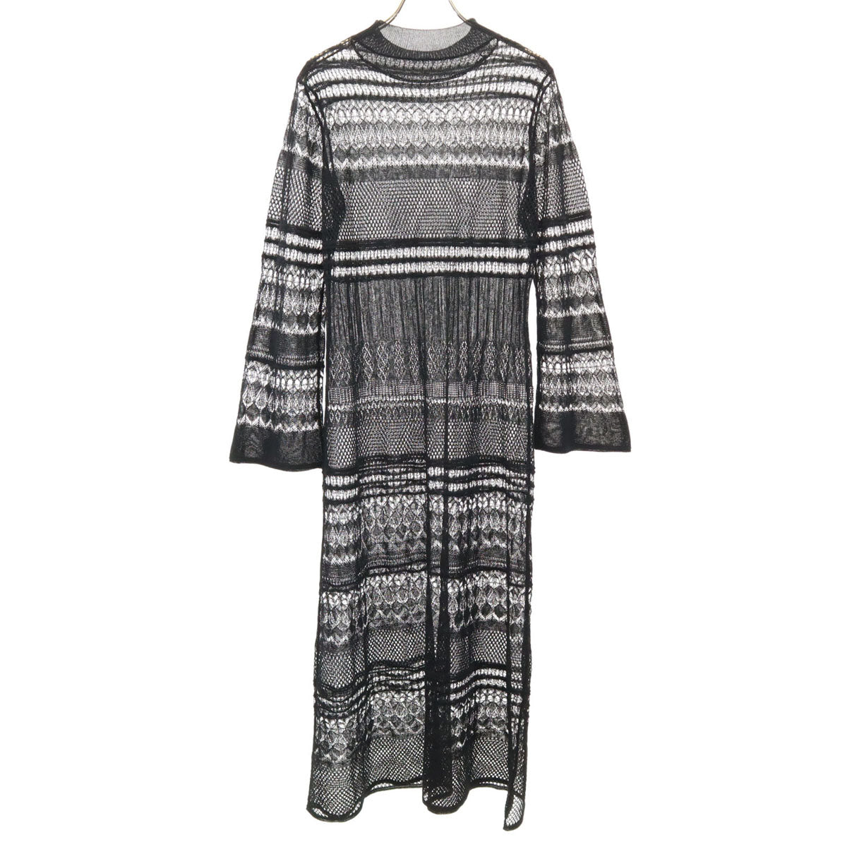 CELFORD セルフォード 長袖 レース ワンピース ブラック シースルー レディース