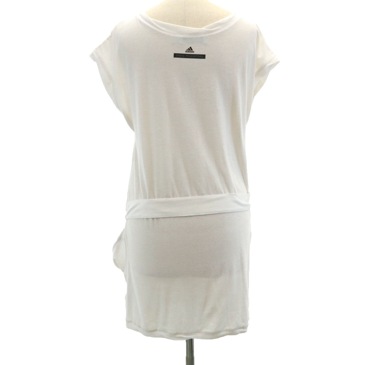 adidas アディダス Stella McCartney ステラマッカートニー コラボ 半袖 ミニワンピース XS 白 フレンチスリーブ レディース
