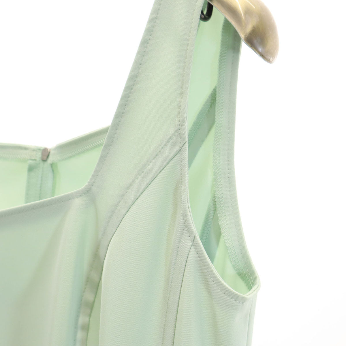 FOXEY NEW YORK フォクシーニューヨーク 日本製 ノースリーブ ワンピース 38 ミント系 レディース