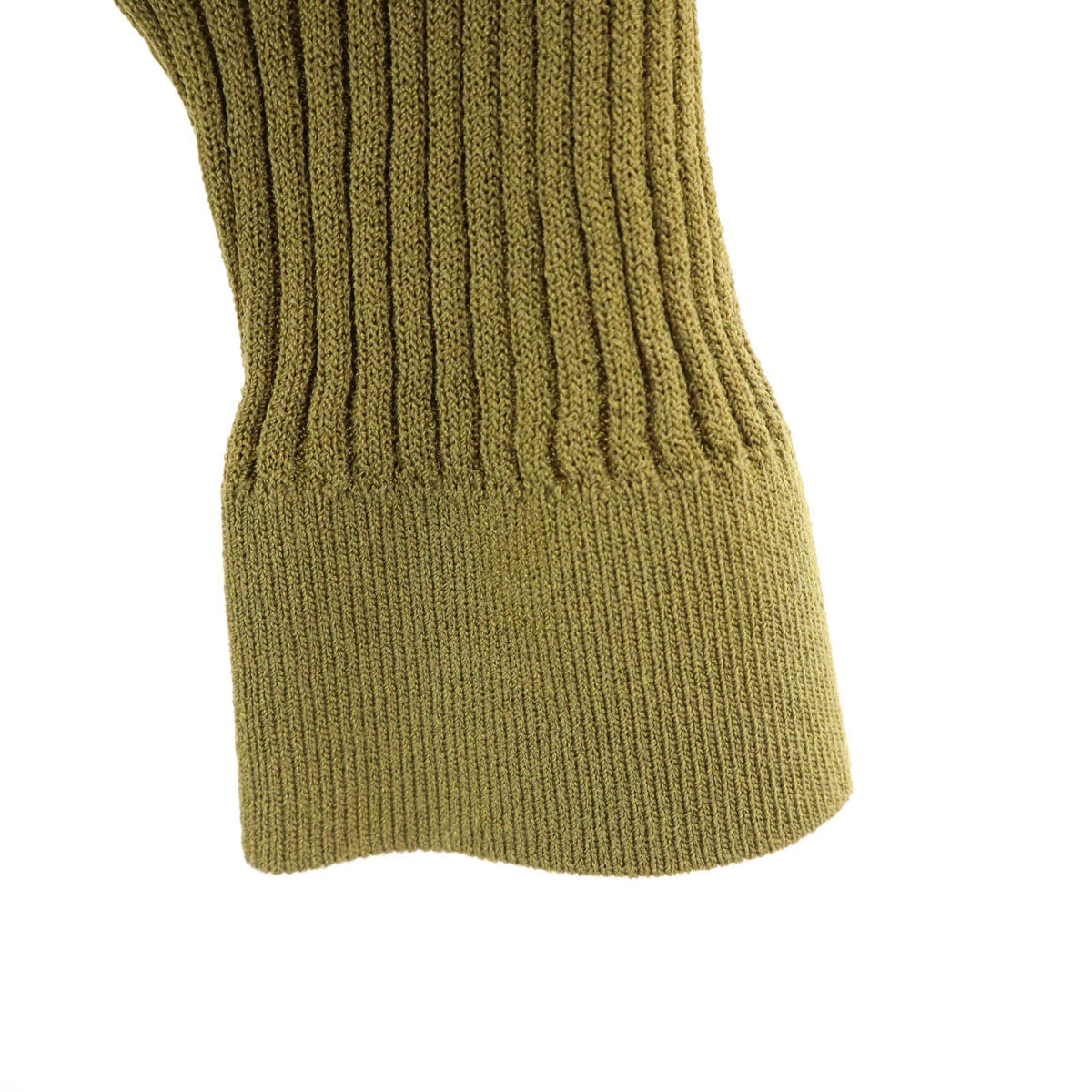 Ron Herman ロンハーマン 半袖 ニット ロングワンピース XS カーキ レディース