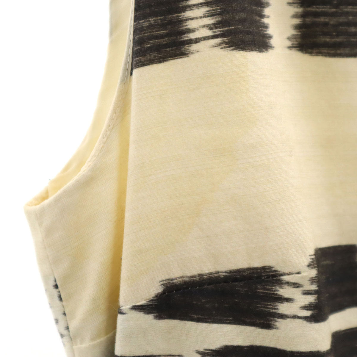 MAX MARA マックスマーラ 総柄 ノースリーブ ワンピース 40 ベージュ系 レディース