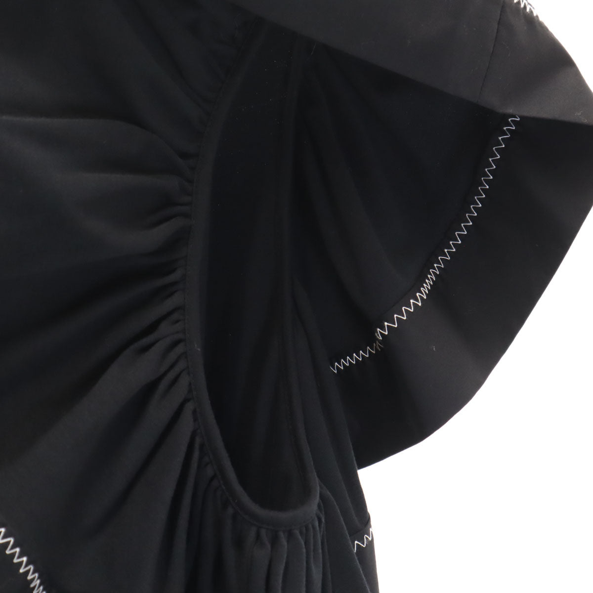 SEE BY CHLOE シーバイクロエ フレンチスリーブ ワンピース M 黒 フリル袖 レディース