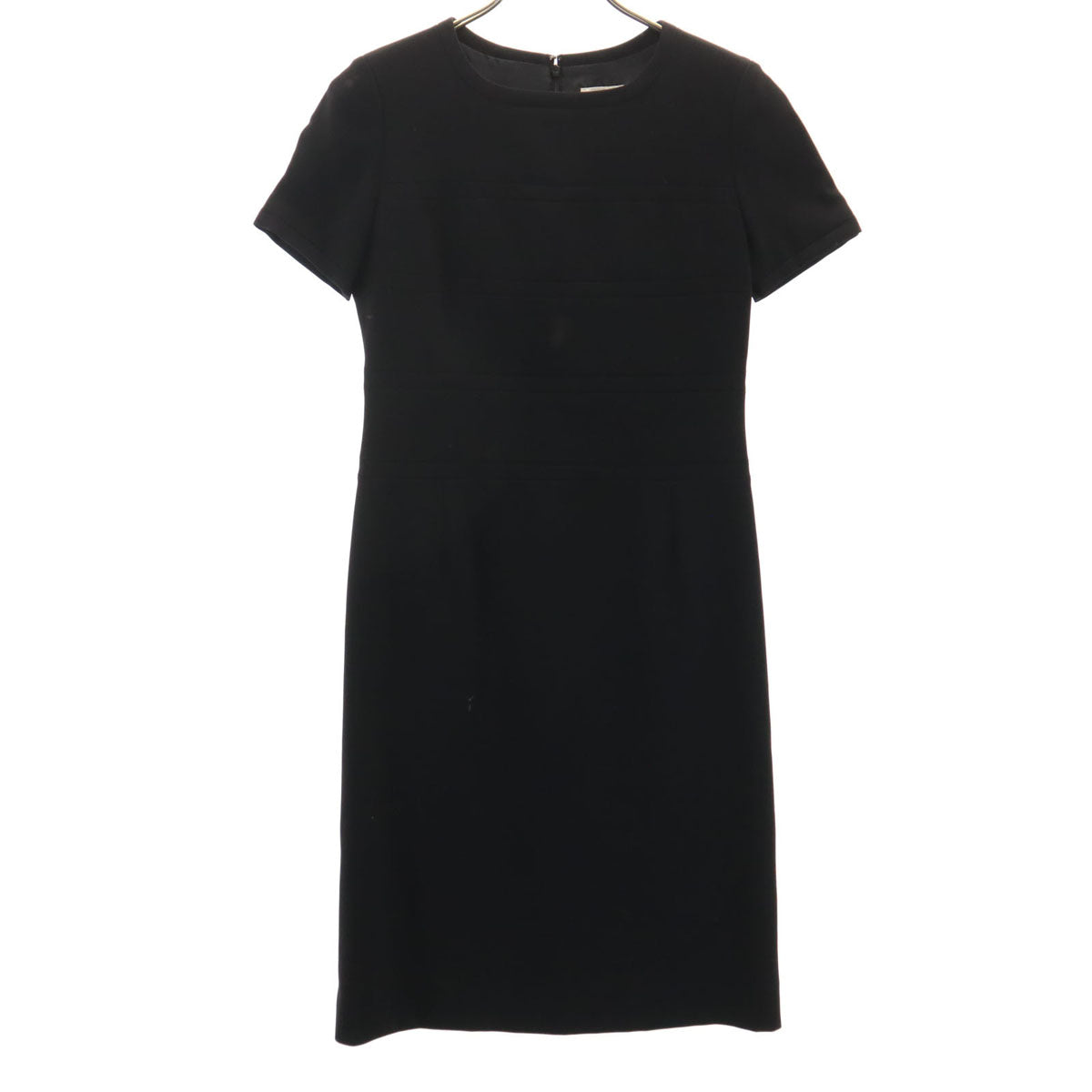 courreges クレージュ 日本製 半袖 ワンピース 7AR 黒 レディース