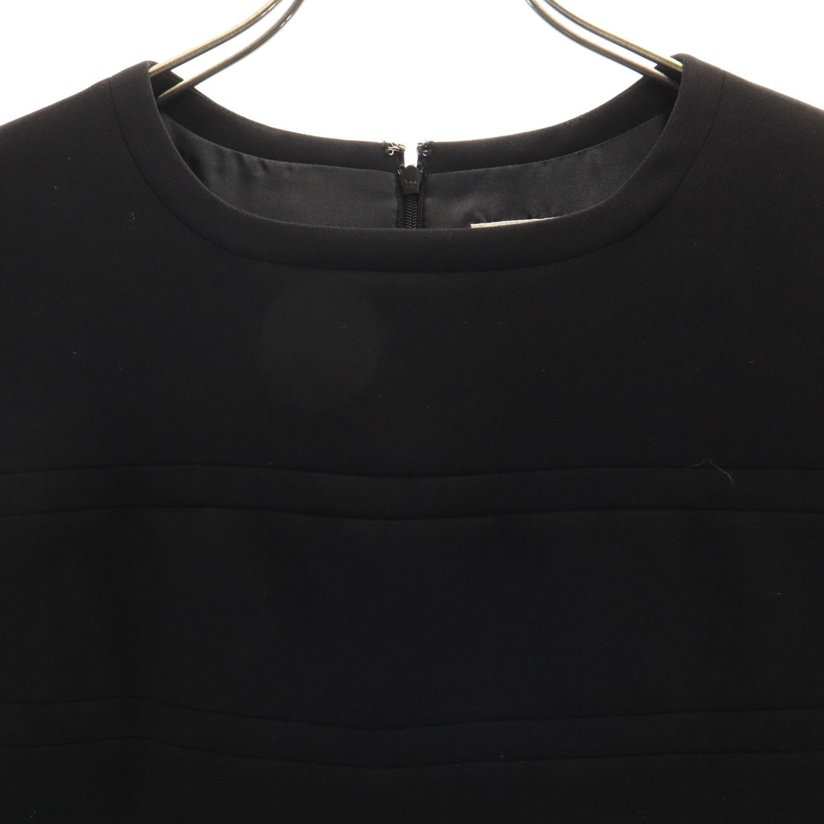 courreges クレージュ 日本製 半袖 ワンピース 7AR 黒 レディース