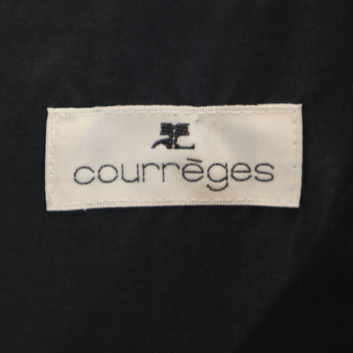 courreges クレージュ 日本製 半袖 ワンピース 7AR 黒 レディース