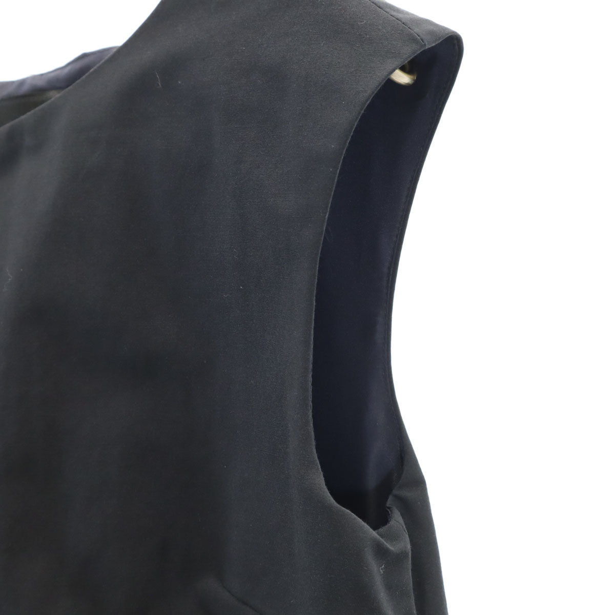 UNITED ARROWS ユナイテッドアローズ 日本製 ノースリーブ 膝丈ワンピース 36 ブラック レディース