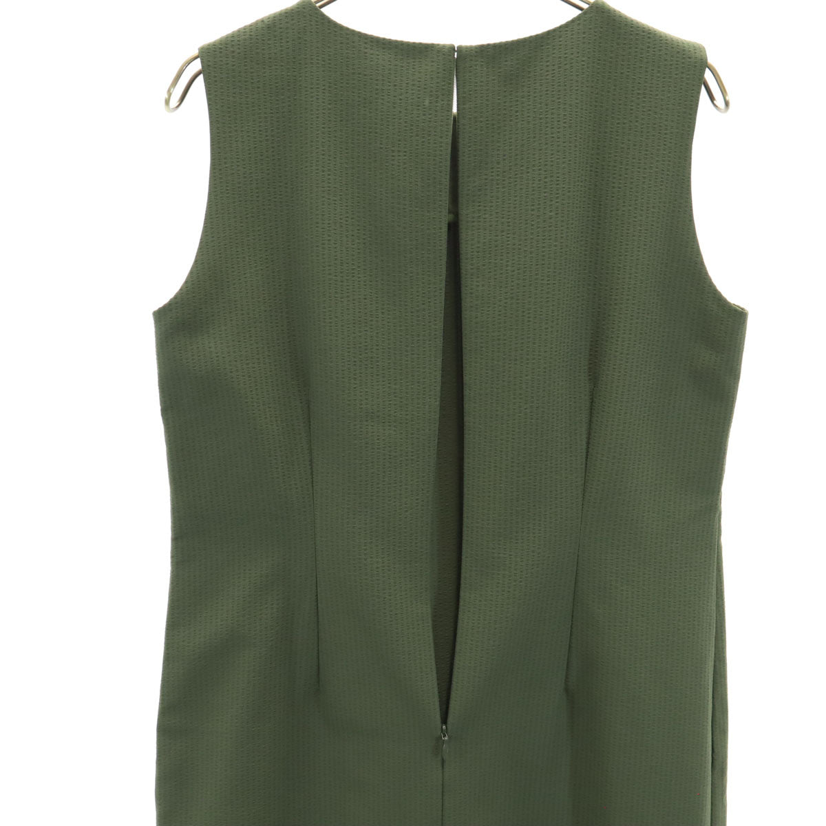 UNITED ARROWS green label relaxing ユナイテッドアローズグリーンレーベルリラクシング ノースリーブ シアサッカー ワンピース カーキ レディース