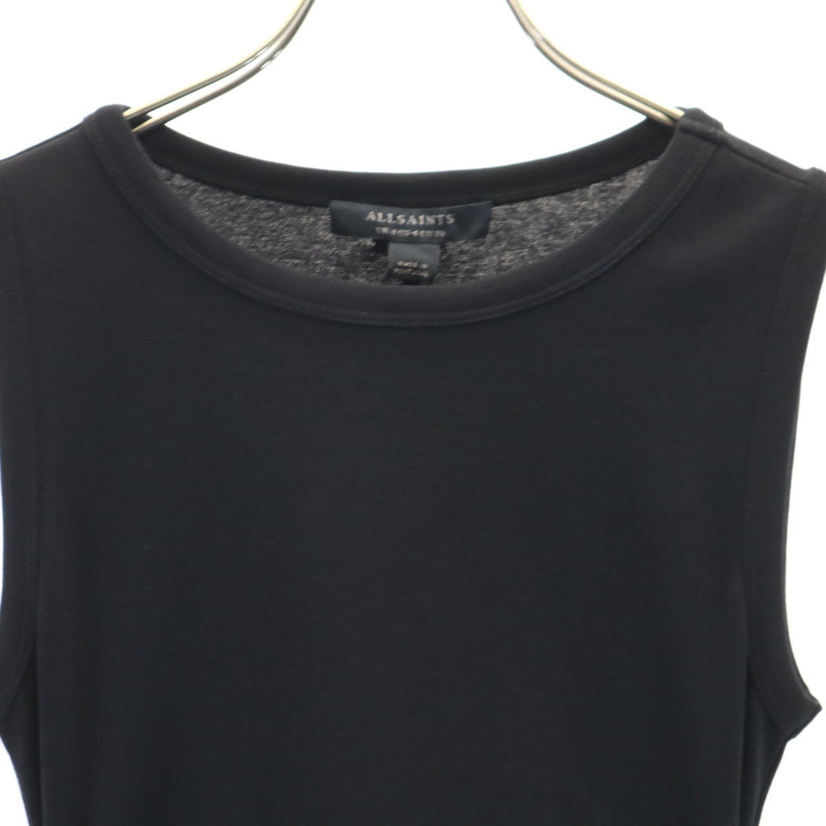未使用 ALLSAINTS オールセインツ ノースリーブ ロングワンピース US4 黒 タグ付き レディース