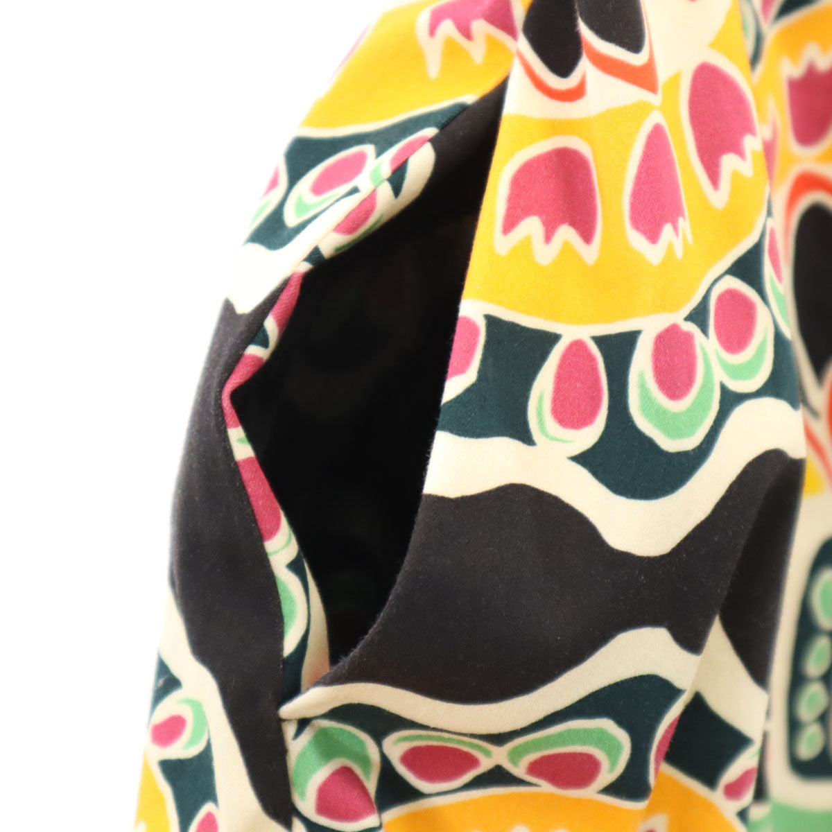 MAX&CO マックスアンドコー 総柄 フレンチスリーブ ワンピース 36 黒系 レディース