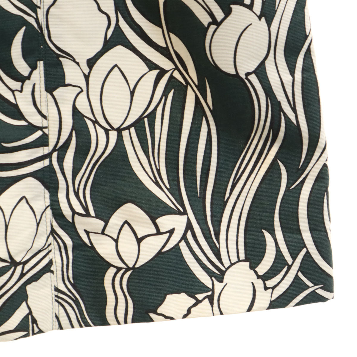 S Max Mara エスマックスマーラ 総柄 ノースリーブ ワンピース 36 グリーン系 レディース