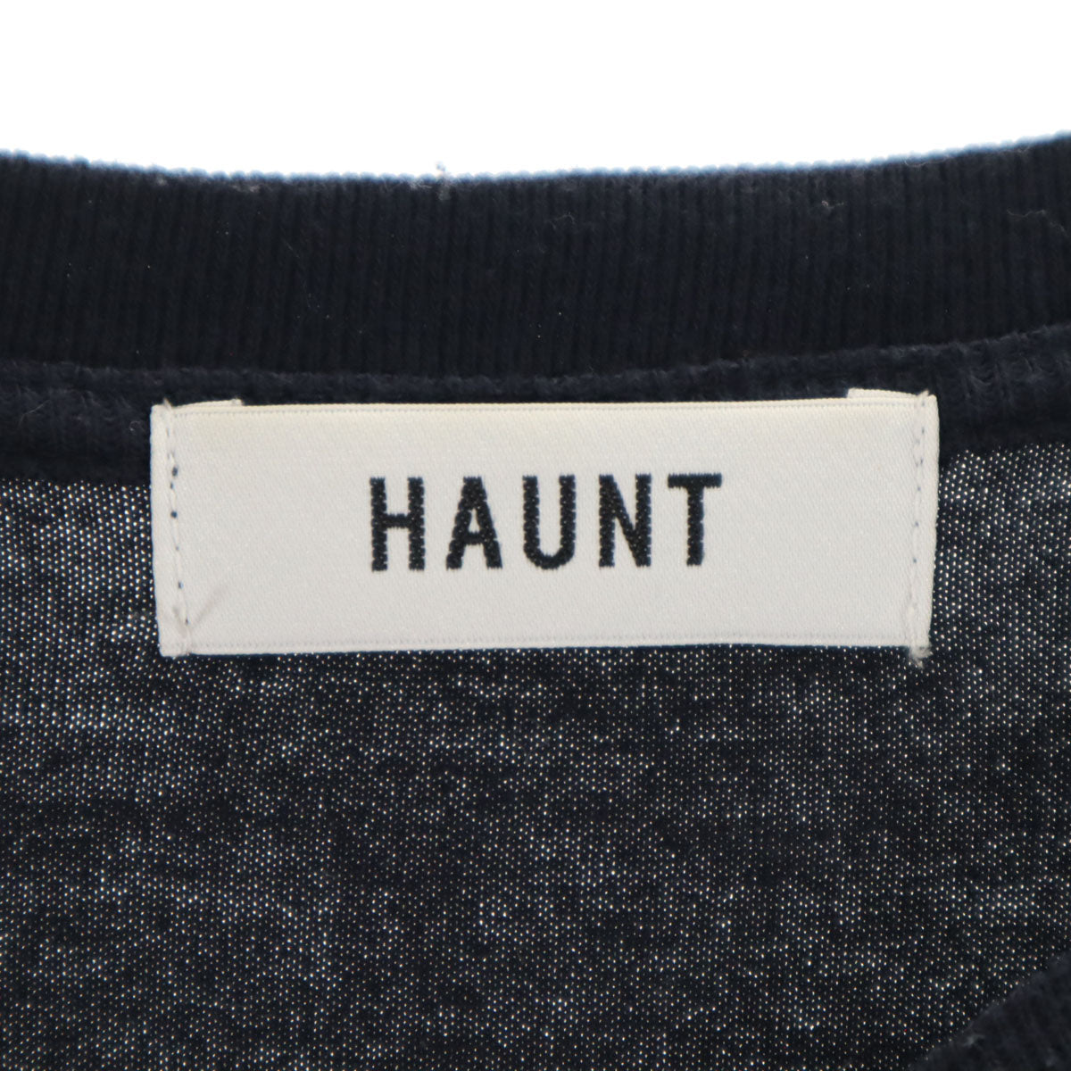 HAUNT ハウント 日本製 半袖 ロングワンピース 38 ネイビー レディース