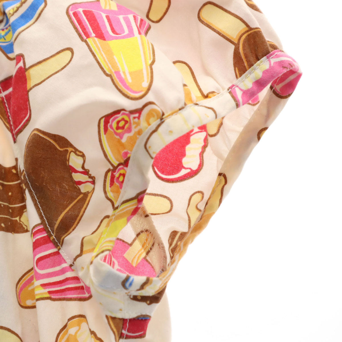 HYSTERIC GLAMOUR ヒステリックグラマー 総柄 フレンチスリーブ ミニワンピース F アイスクリーム レディース