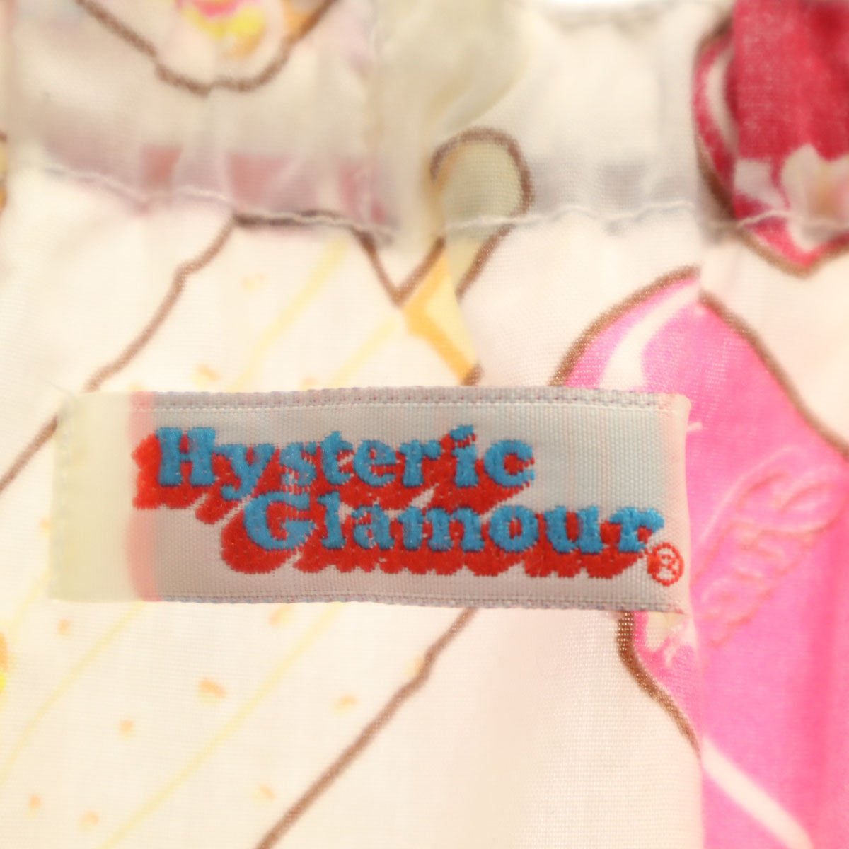 HYSTERIC GLAMOUR ヒステリックグラマー 総柄 フレンチスリーブ ミニワンピース F アイスクリーム レディース