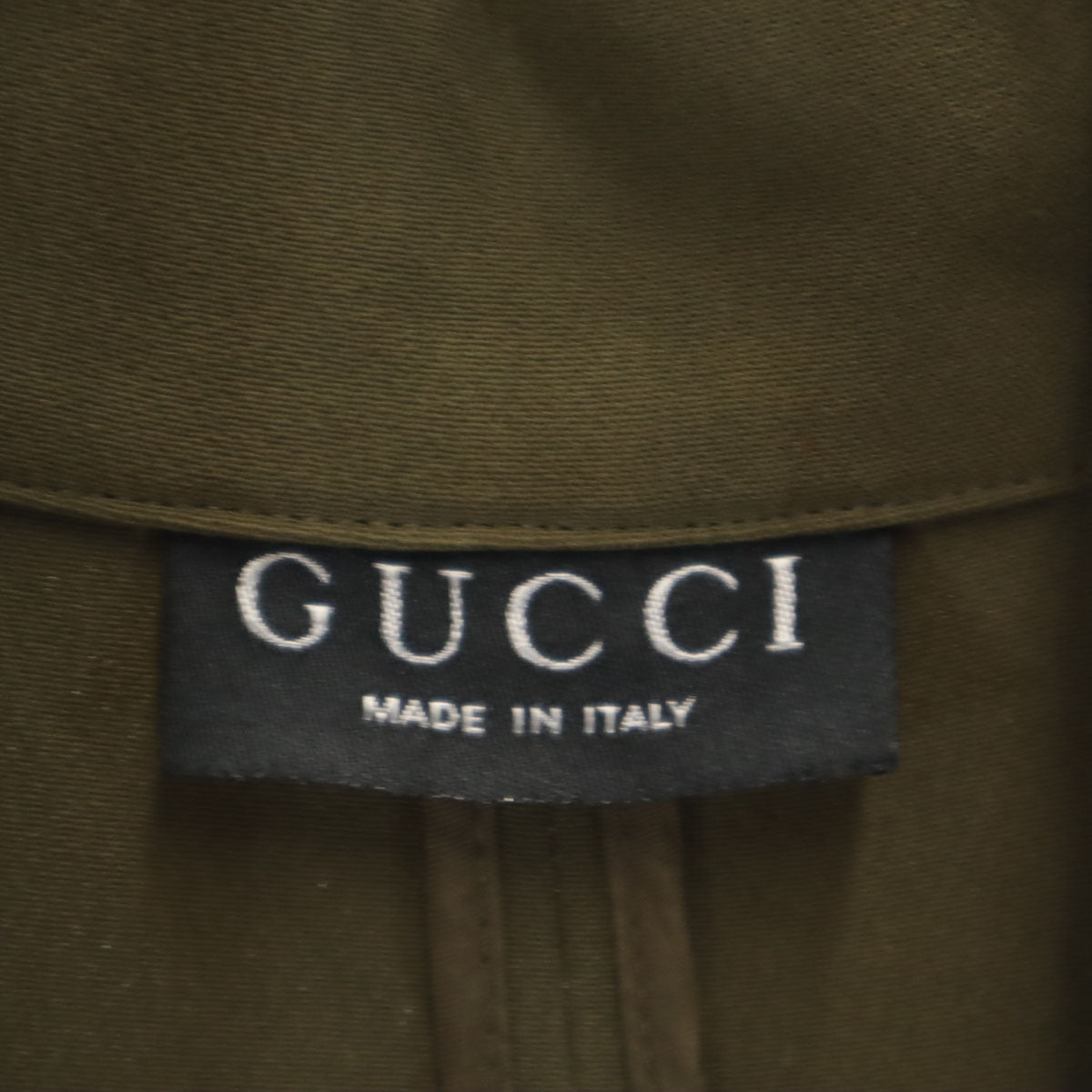 GUCCI グッチ イタリア製 ノースリーブ ワンピース カーキ レディース